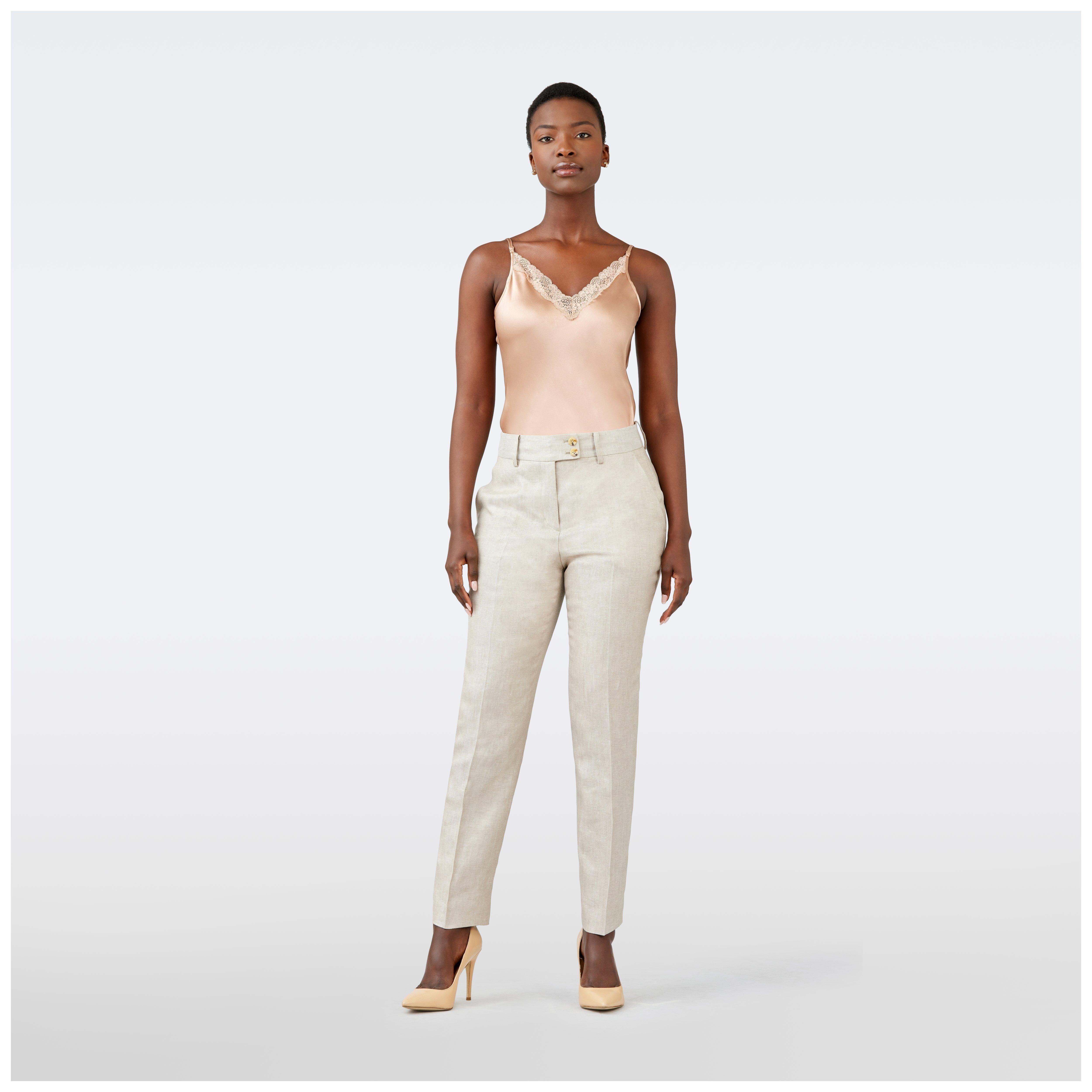 Buy White Trousers & Pants for Women by Beverly Hills Polo Club Online |  Ajio.com