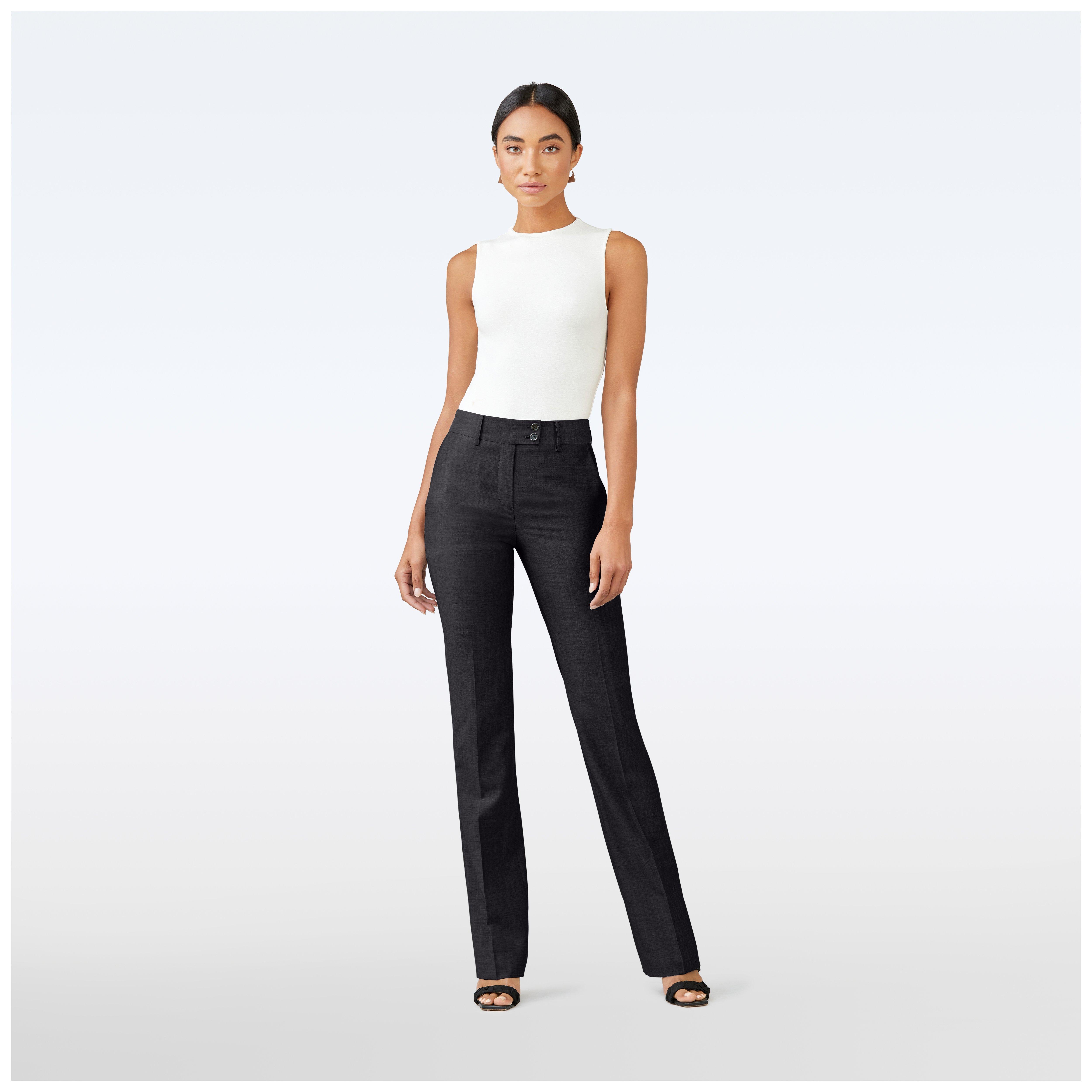 Custom Pants Made For You - Helsby Charcoal Pants Women | INDOCHINO