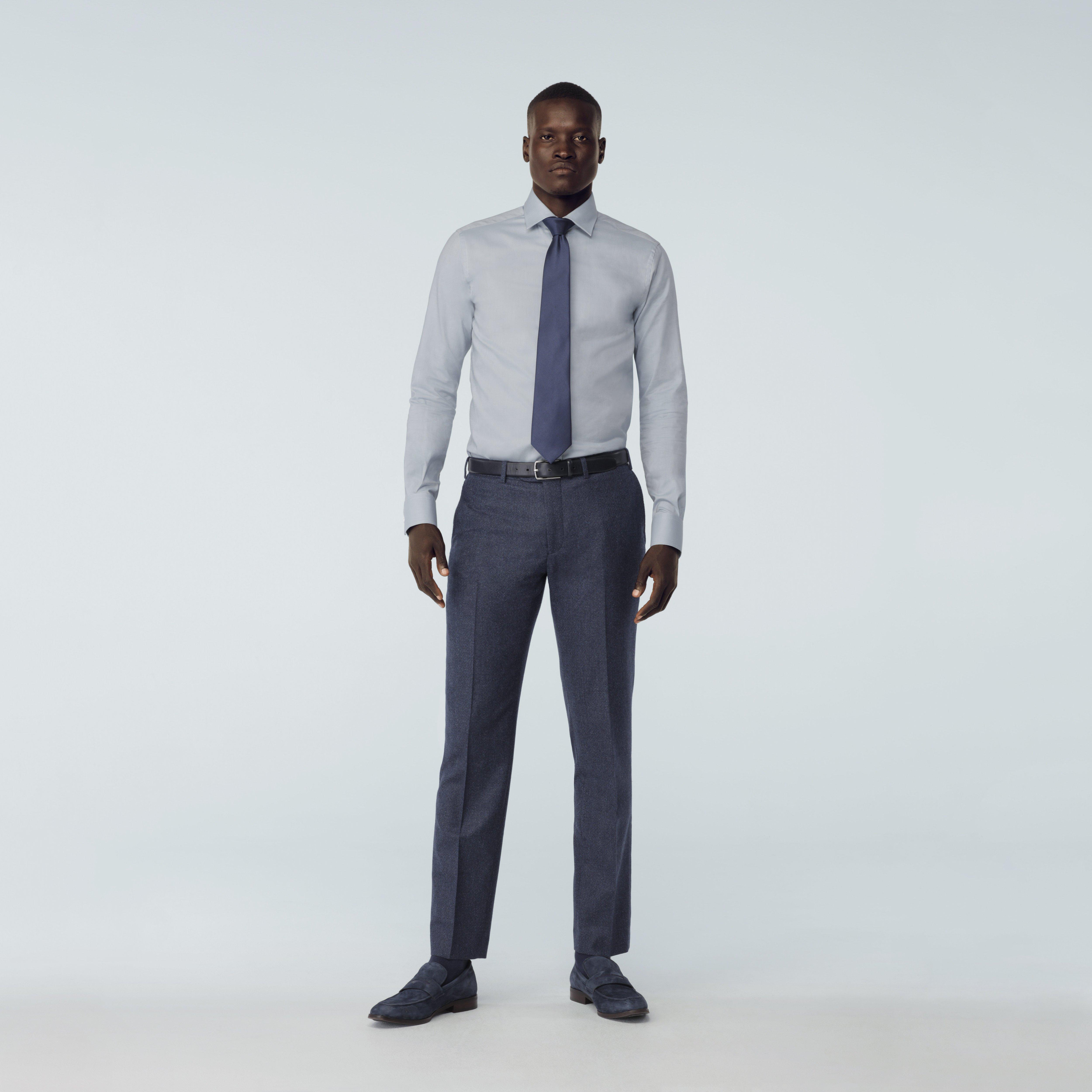 Custom Pants Made For You - Monterosso Deep Blue Pants | INDOCHINO