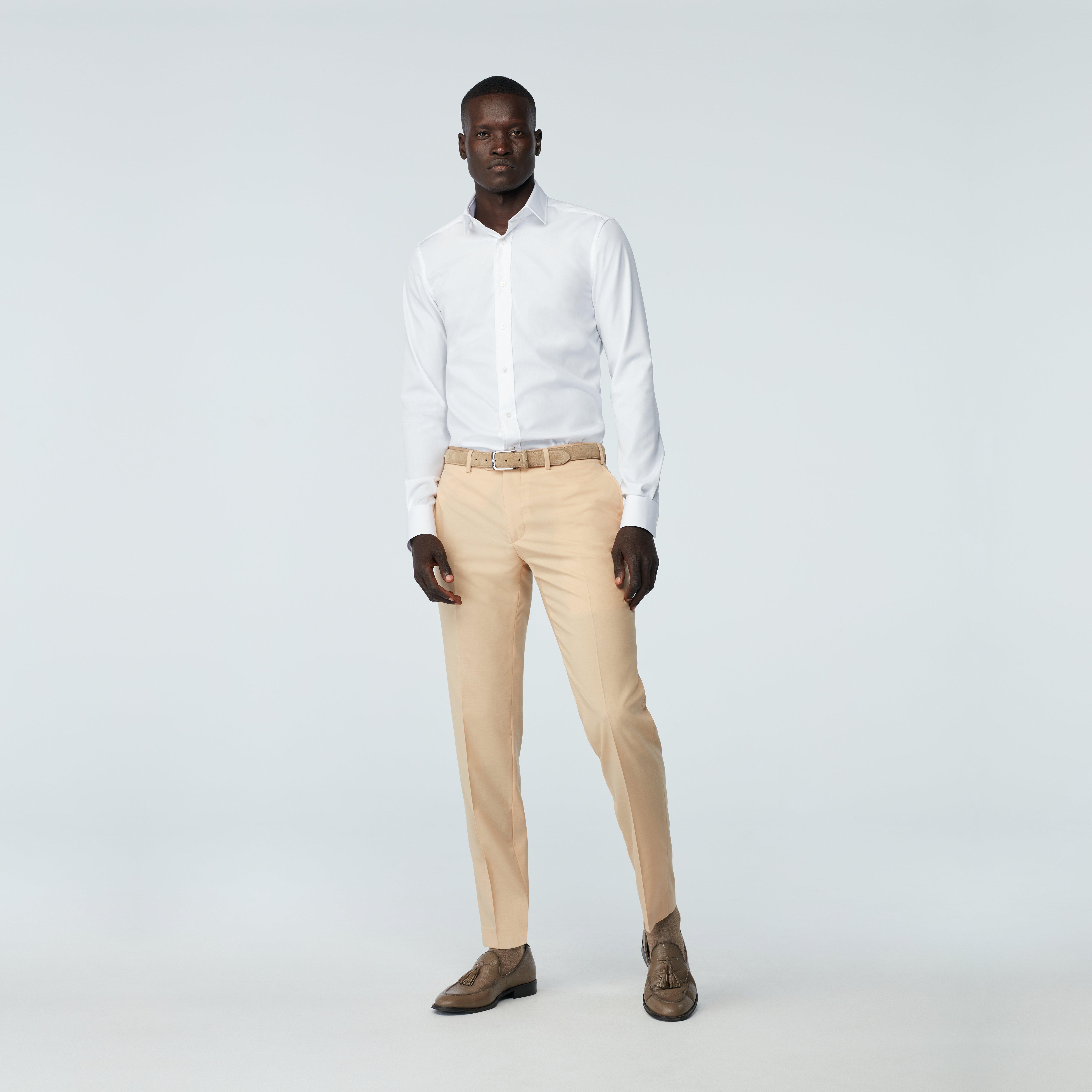 Norwich Wool Stretch Sand Pants