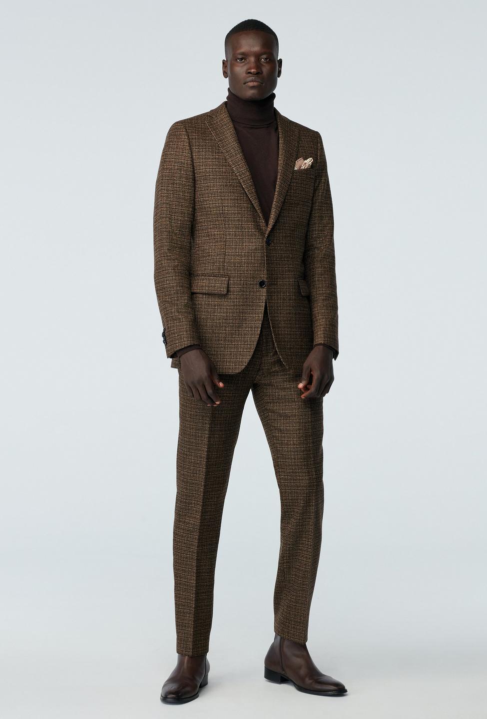 Newbridge Tweed Wool Stretch Light Brown Suit