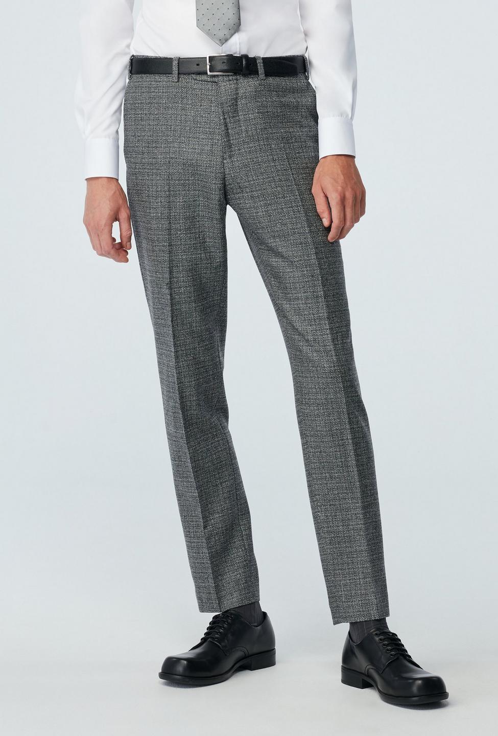 Newbridge Tweed Wool Stretch Light Gray Pants