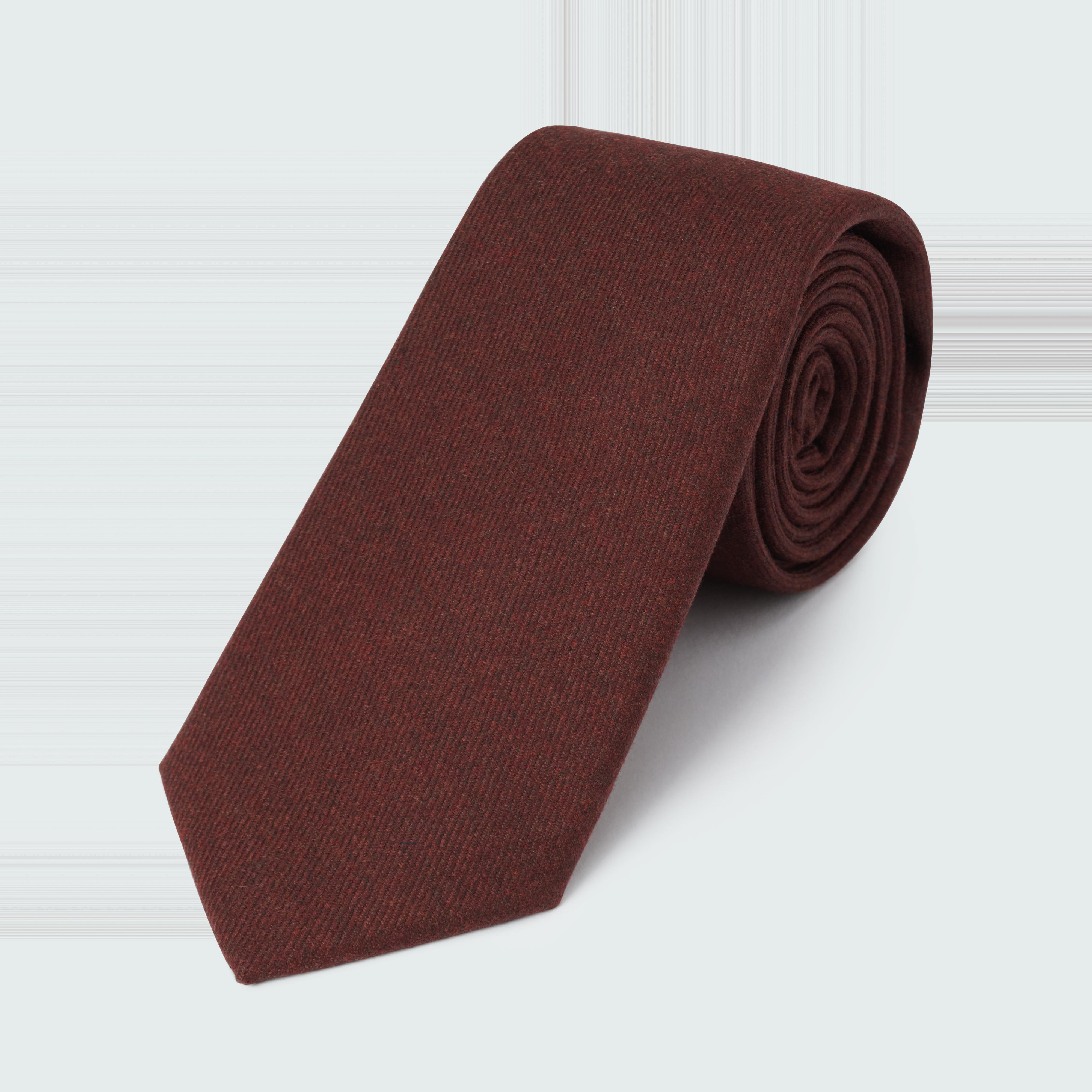 burgundy woven tie
