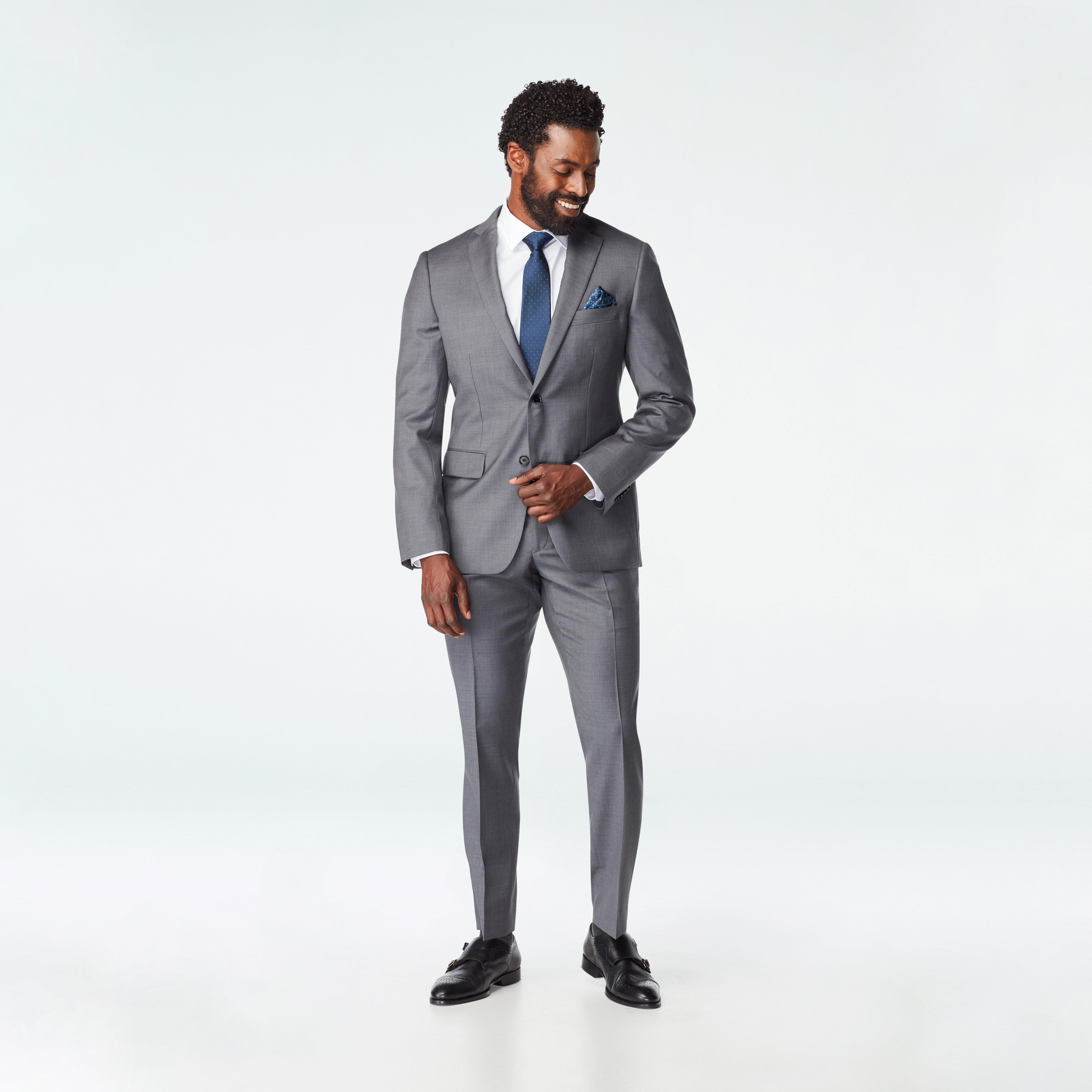 Men's Custom Suits Hexham Gray Suit INDOCHINO