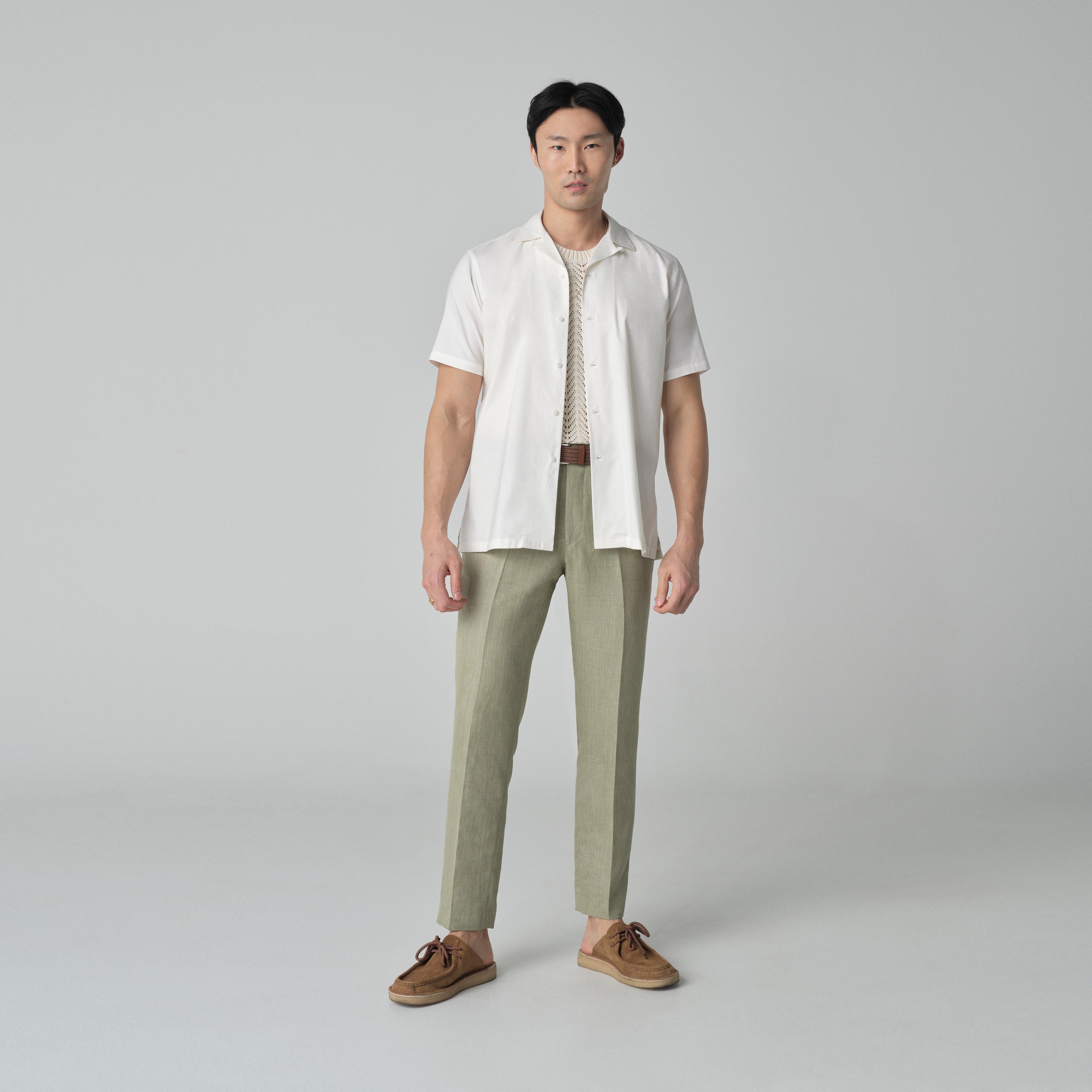 Solid Crinkle Long Sleeve Cover Up Camp Shirt