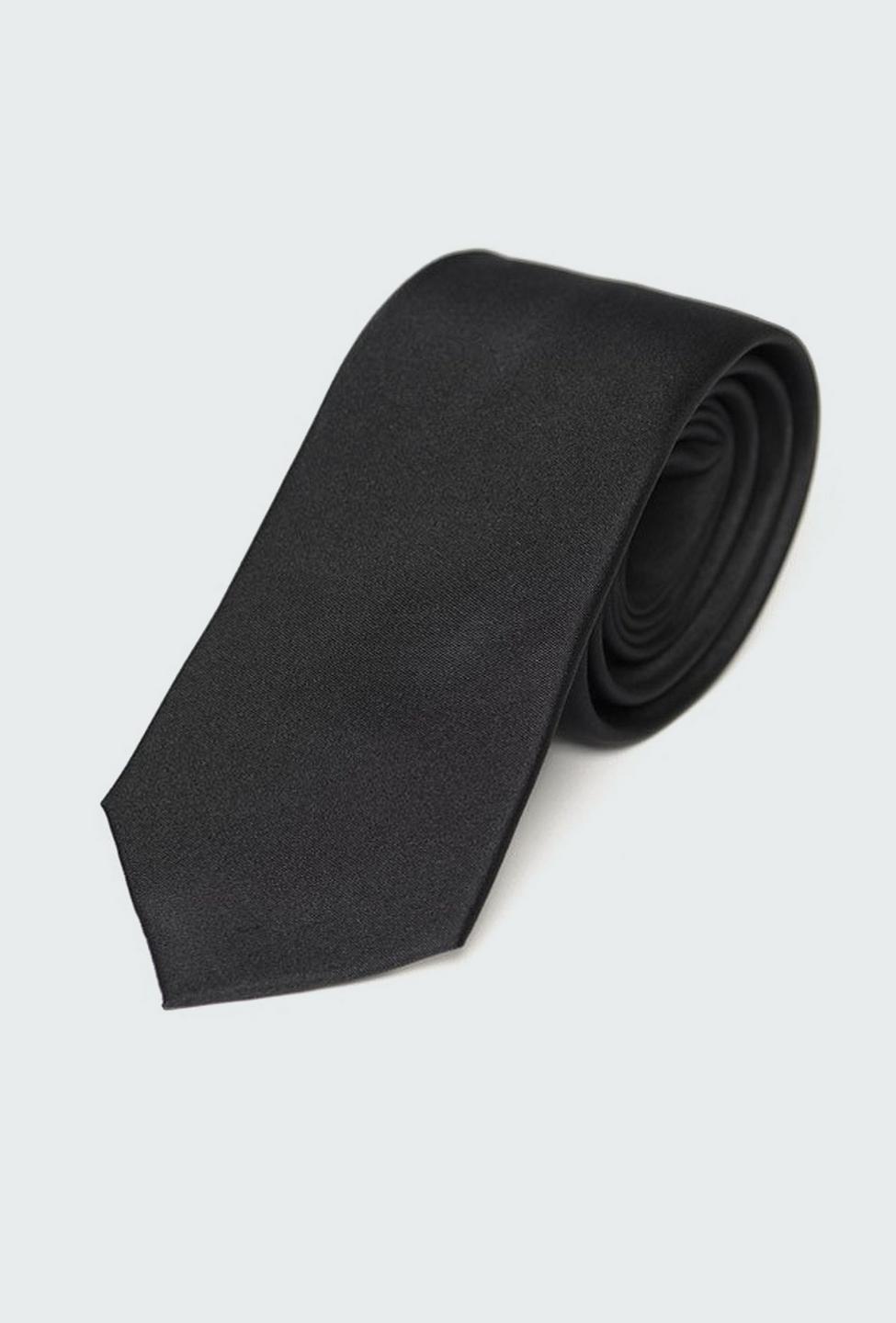 Black Solid Tie