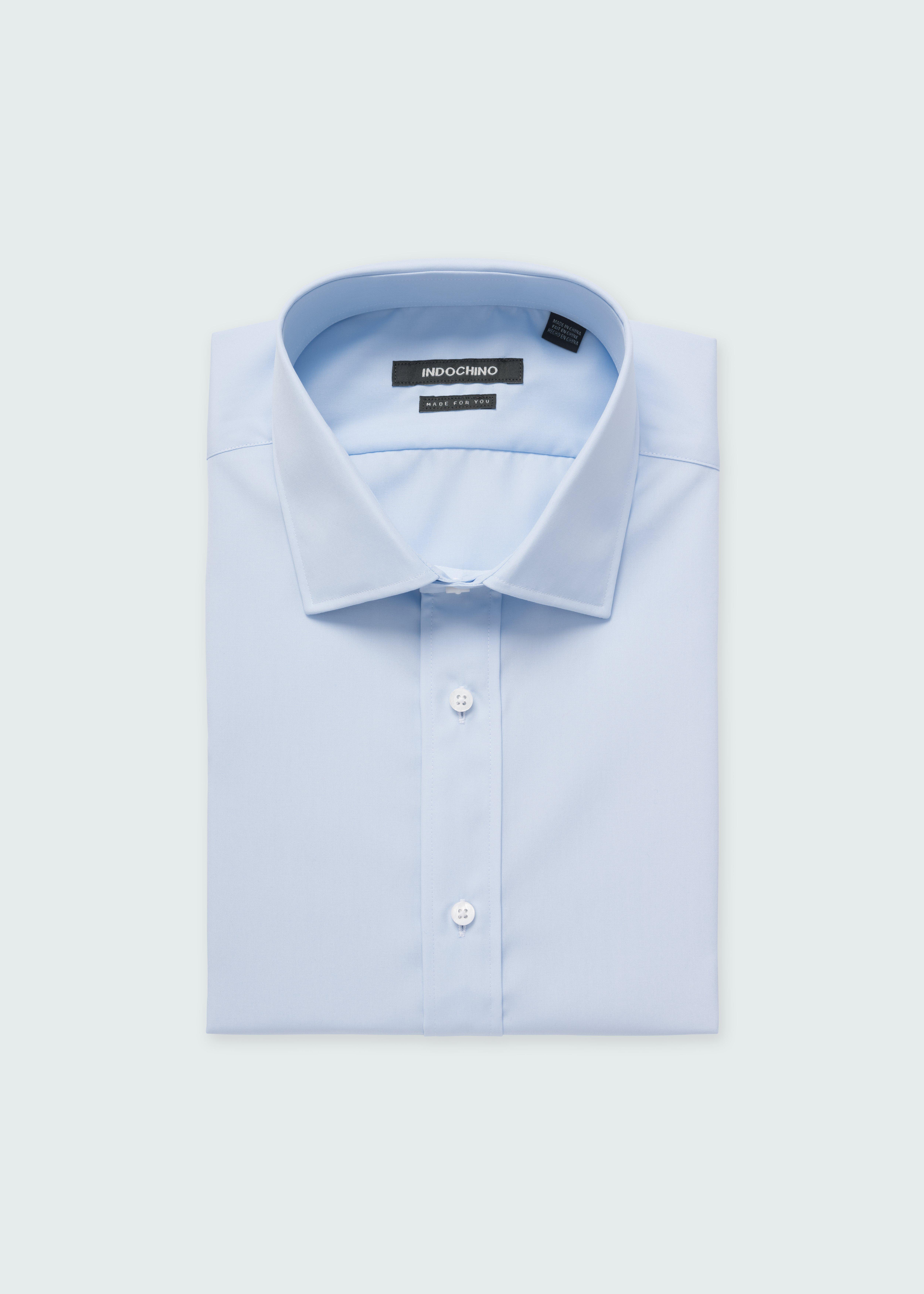 Helston Anti-Wrinkle Blue Shirt