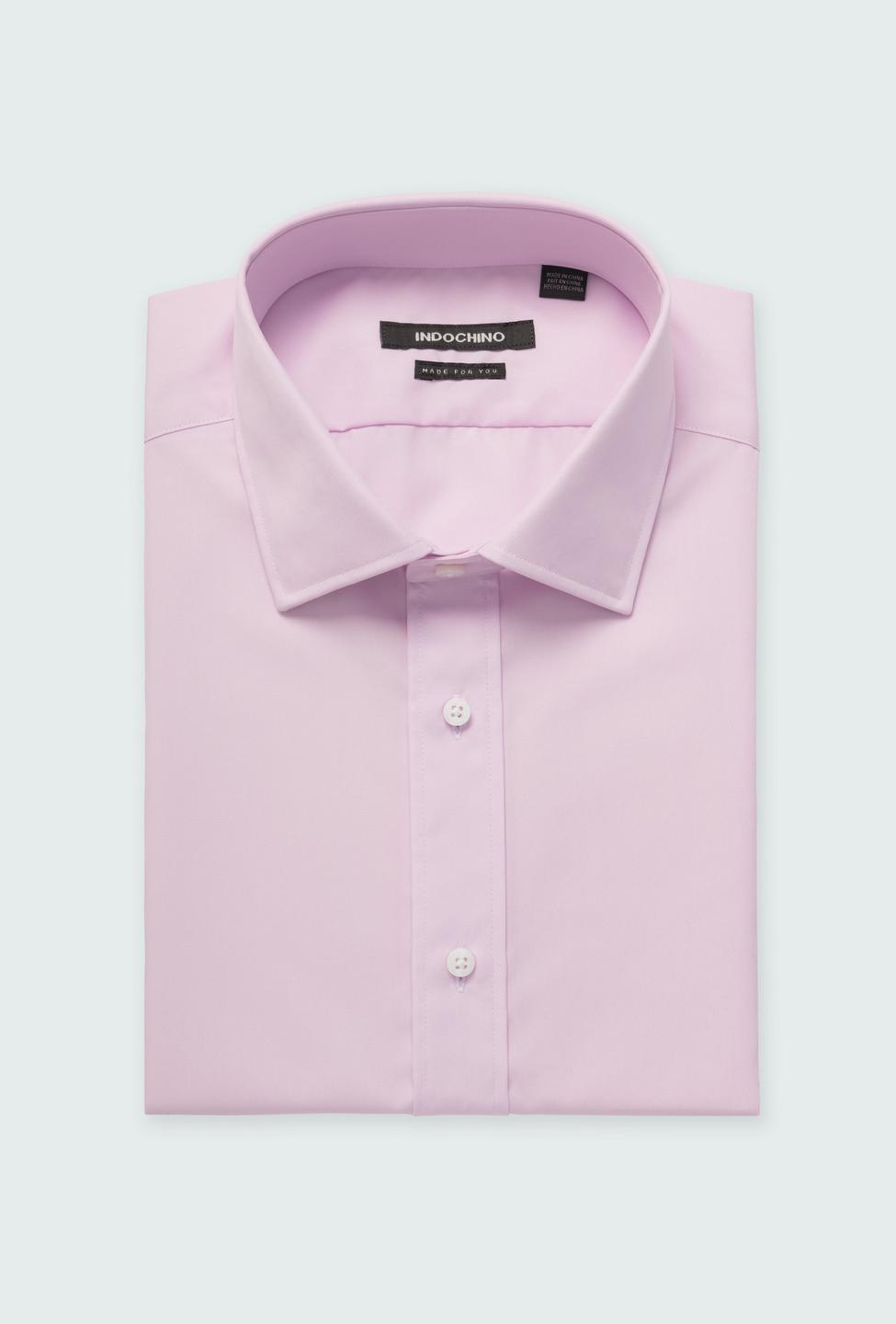 Helston Anti-Wrinkle Pink Shirt