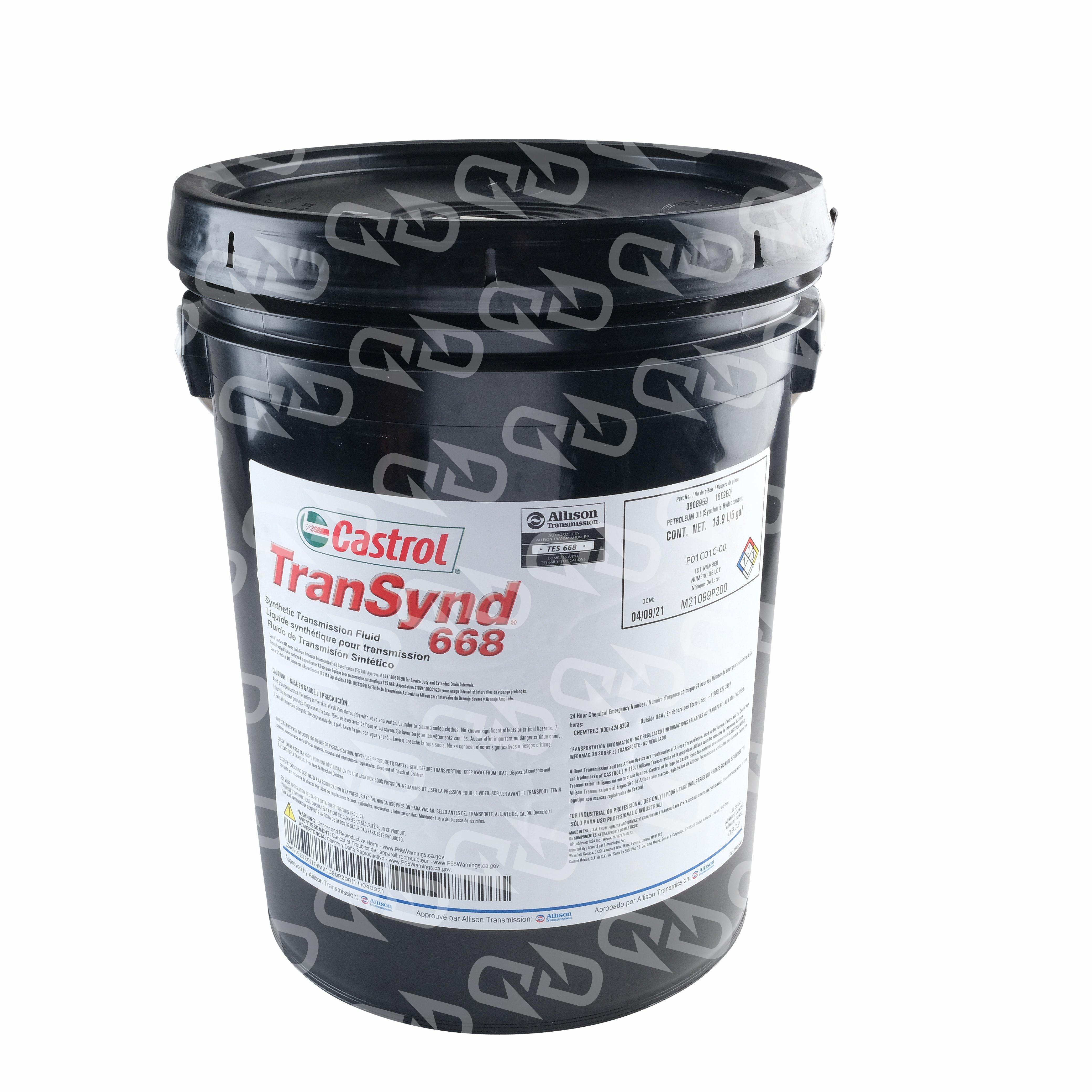 TranSynd 668 Transmission Fluid, 5 Gallon, Backwards