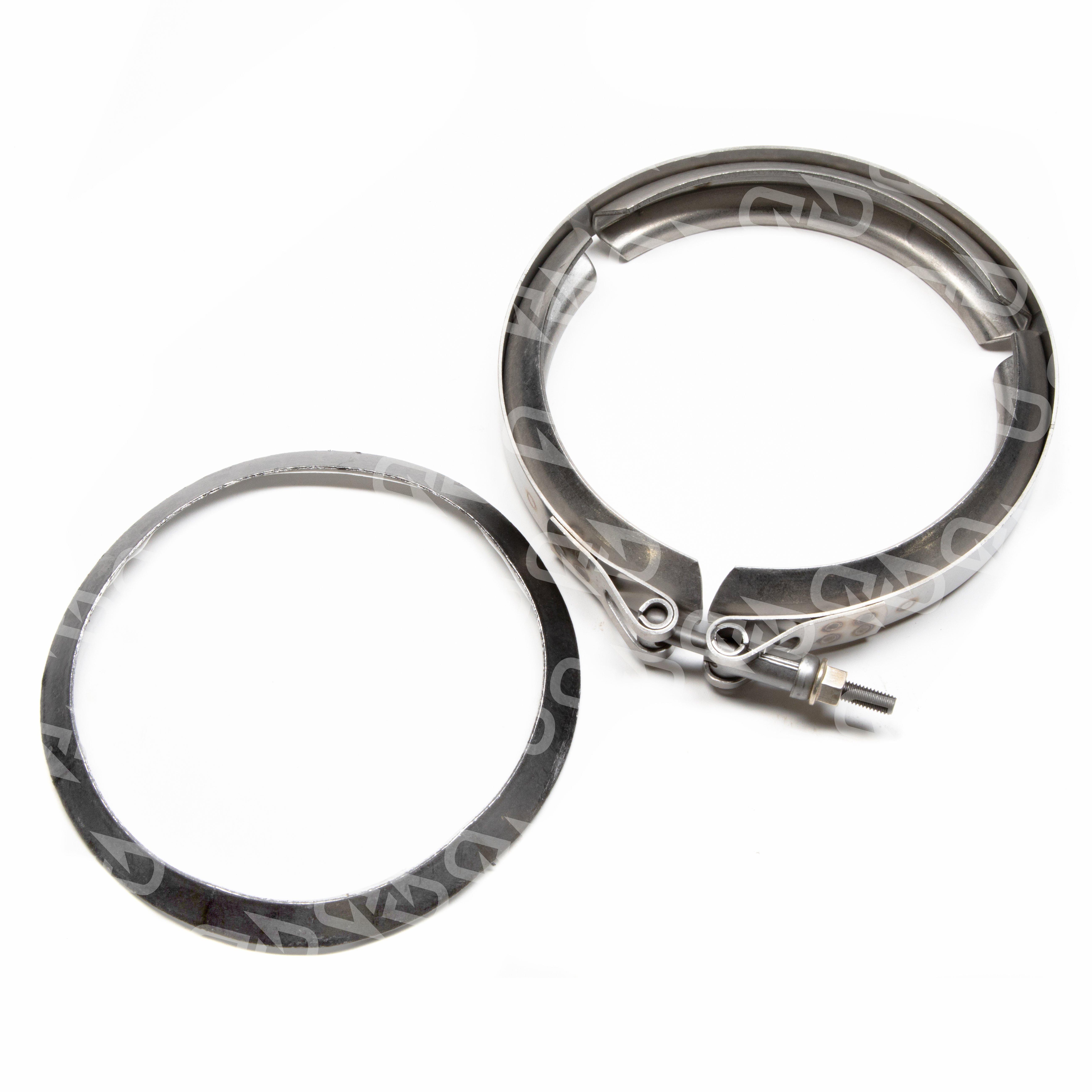 Detroit Exhaust Pipe Clamp Kit, 5 in DDE A0019959702 Diesel Dash