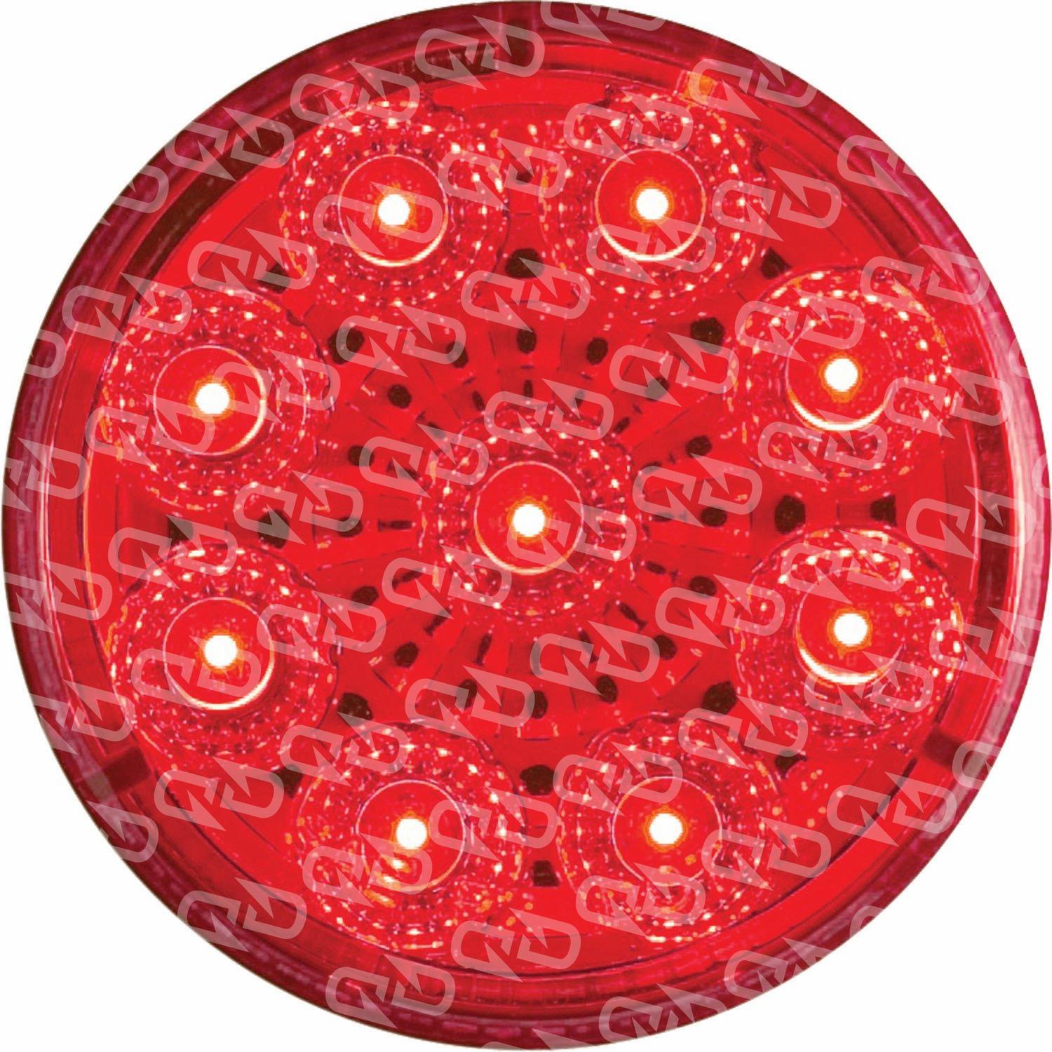 Optronics Red Marker/Clearance Light, MicroFlex, Twoinch Round LED