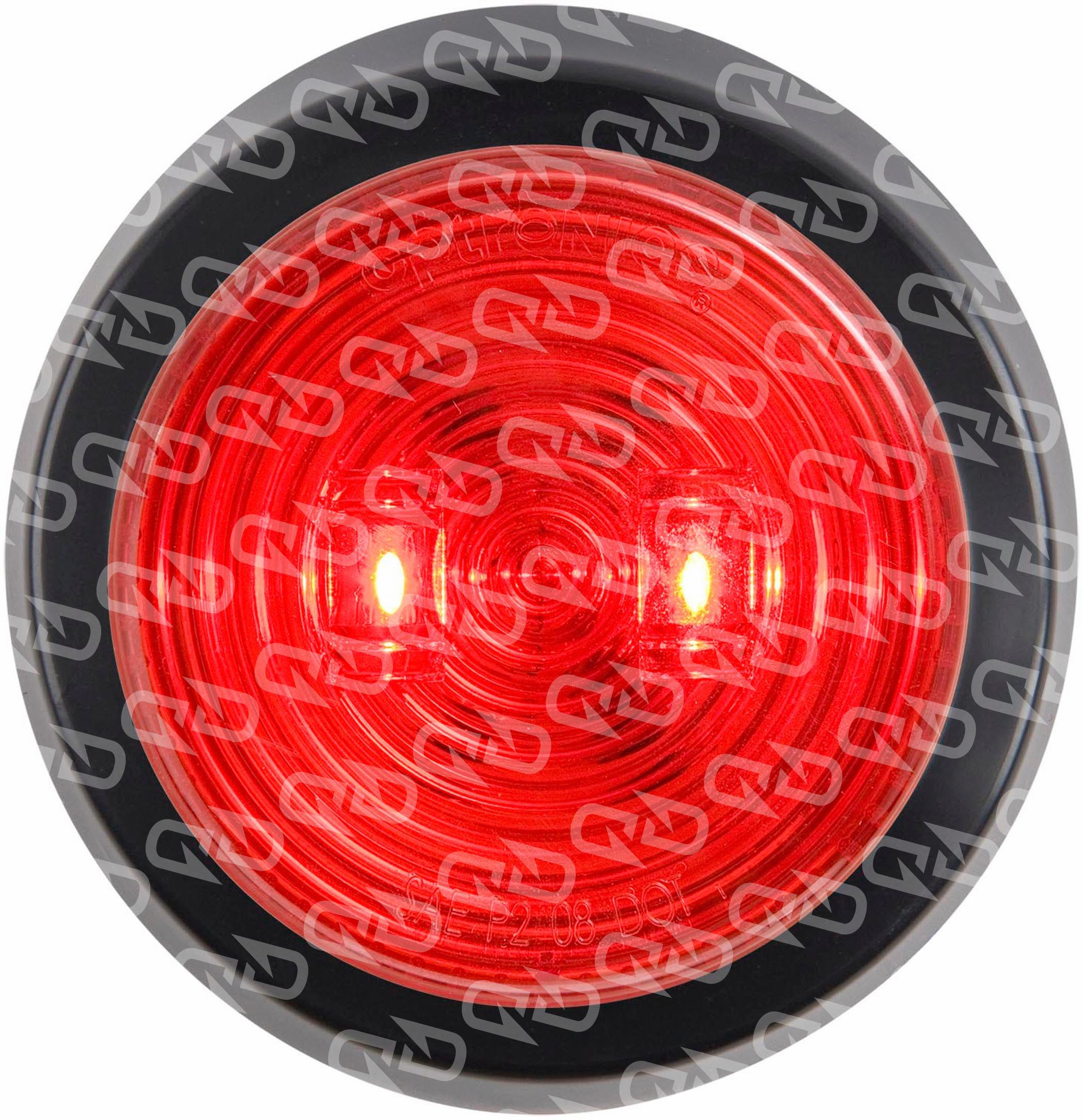Optronics Red Marker/Clearance Light, 2.5 inch Round LED, Two Diodes