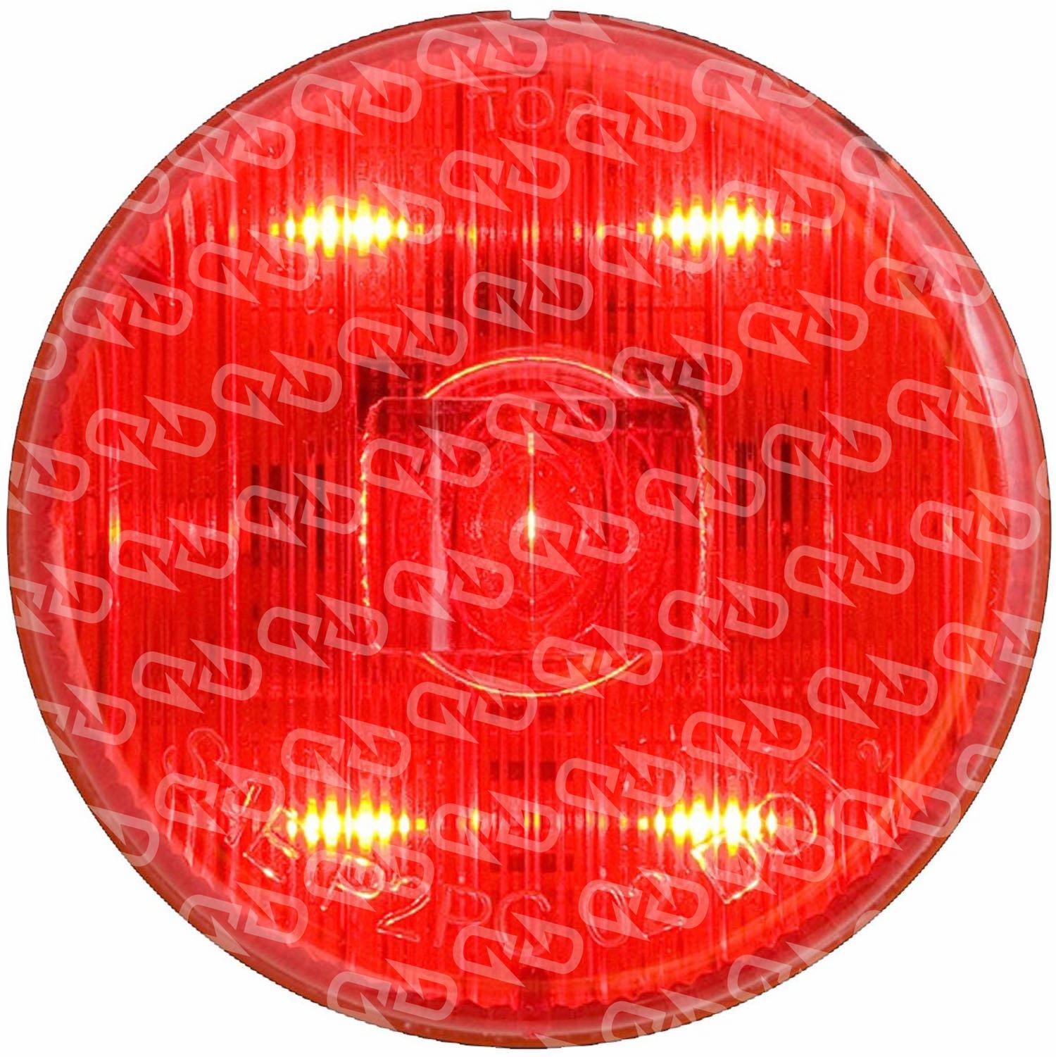 Optronics Red Marker/Clearance Light, Twoinch Round LED, Five Diodes