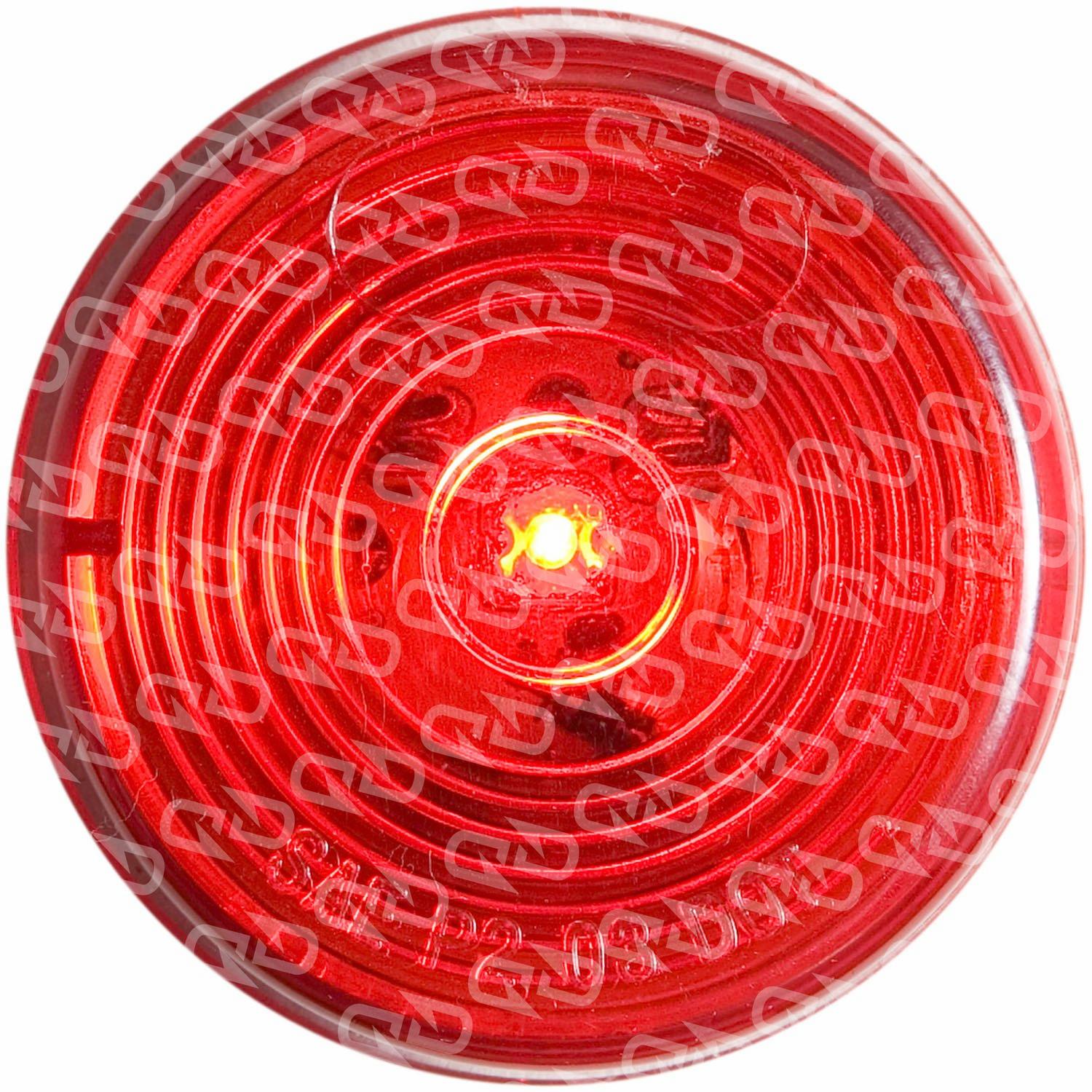 Optronics Red Marker/Clearance Light, Twoinch Round LED, One Diode OPT