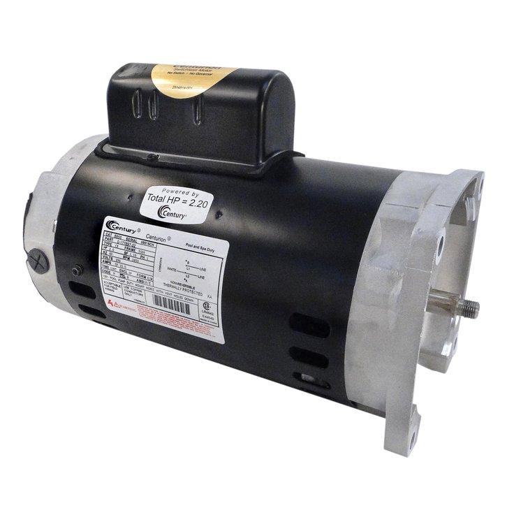 56y Square Flange 2 Or 0.33 Hp Dual Speed Full Rated Pool And Spa Pump Motor, 10.0/3.5a 230v