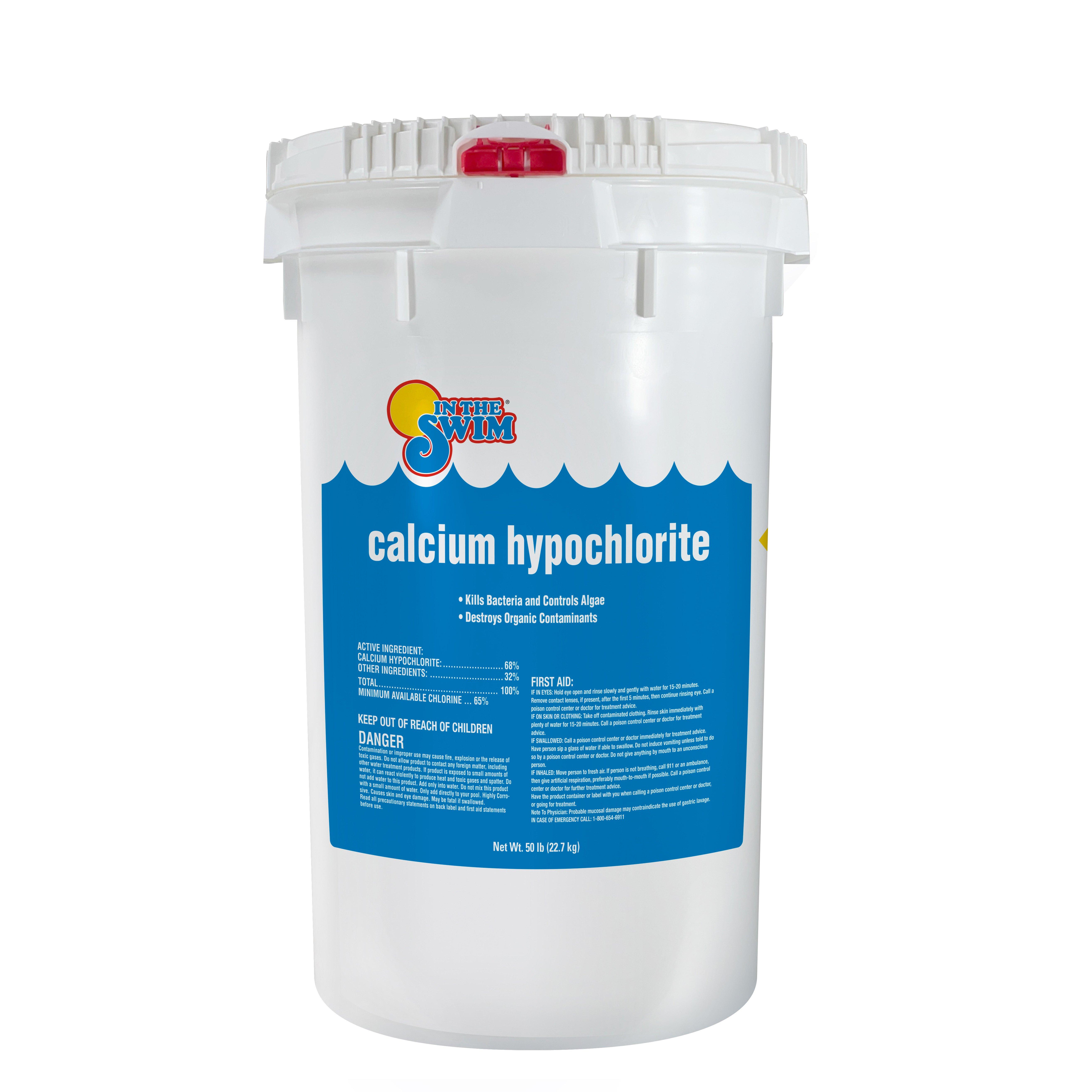 Calcium Hypochlorite Pool Shock Bucket - 50 lbs.