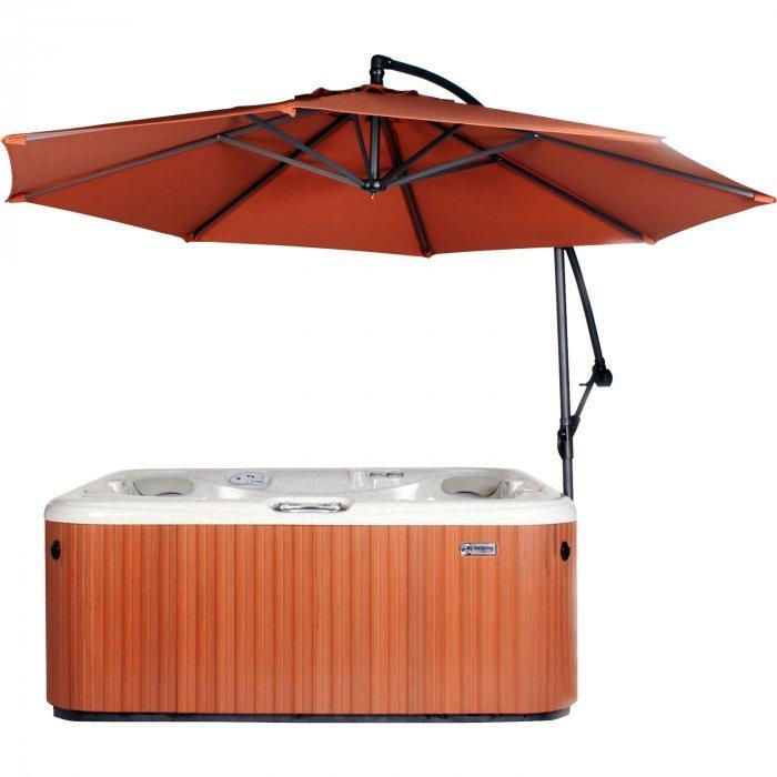 Cover Valet 10 Ft Market Hot Tub Umbrella Rust