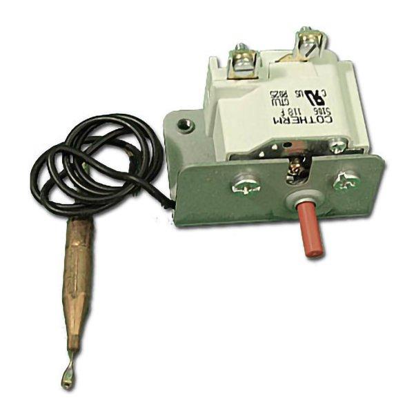 Spa Heater High Limit Manual, 18x5/16 Capillary Bulb, Red Reset Button