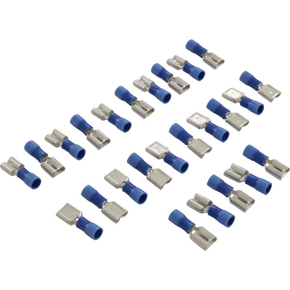 Hot Tub Works 14in Female Wire Spade QD Connectors 16 14 Ga 25 Pack