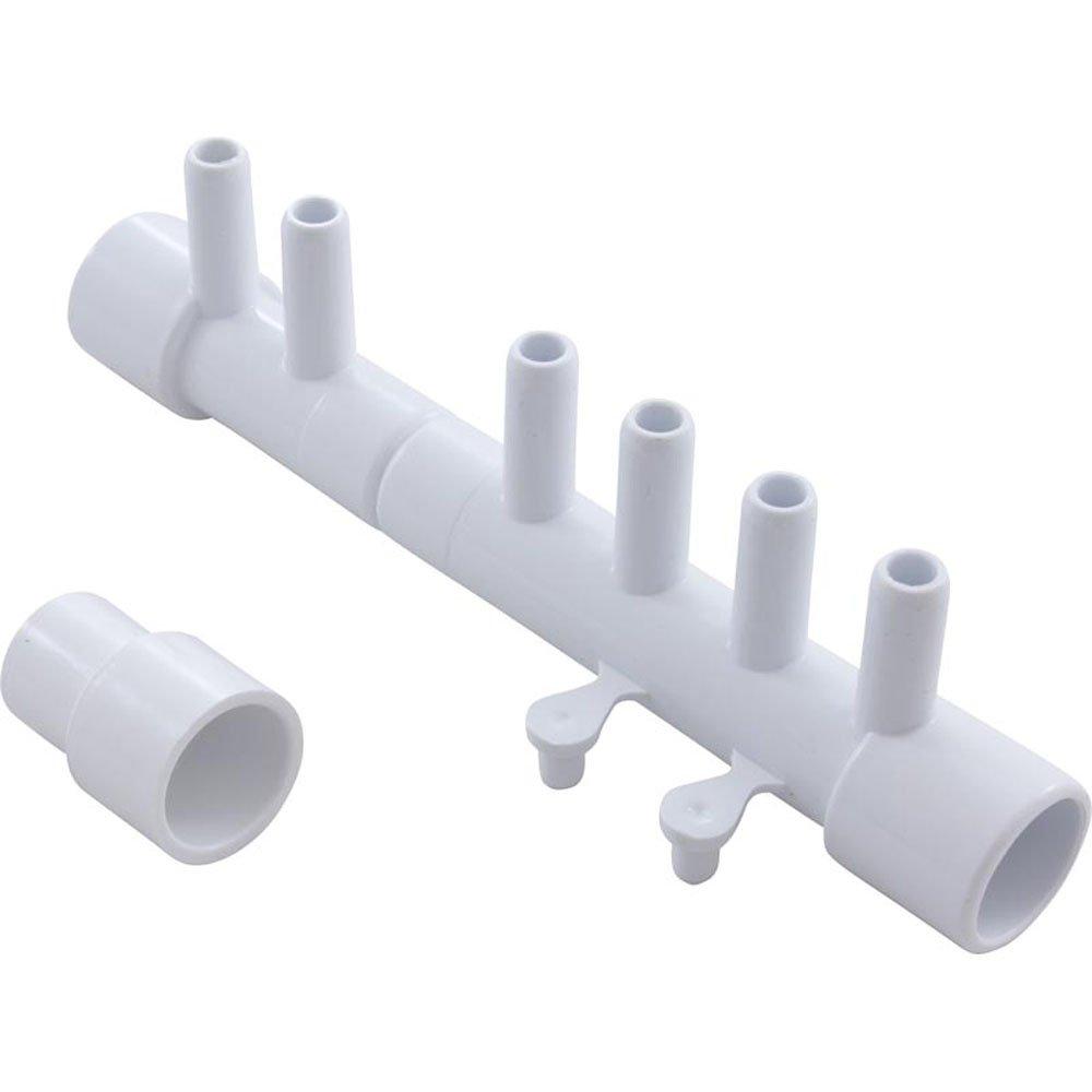 Manifold, 1/2 Inch S X 1/2 Inch S X (7) 3/8 Inch Sb (w/ (2) 3/8 Inch Plugs And 1/2 Inch Extender)