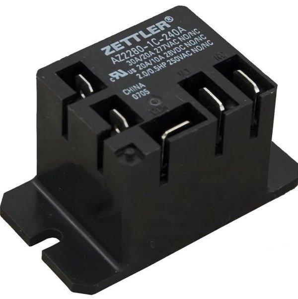 T91 Style Power Relay, Spdt, 240vac Coil, 20a