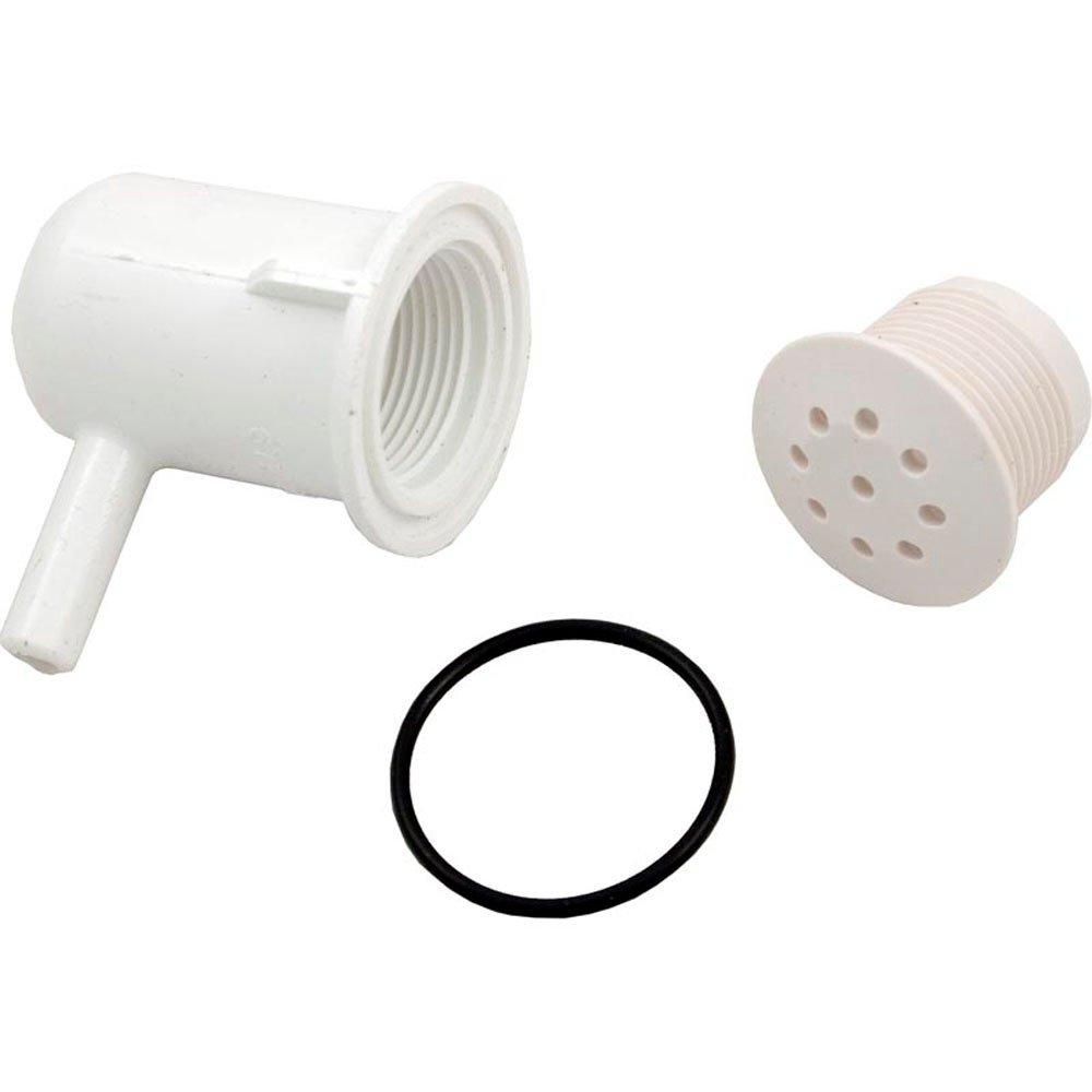Top-flo Air Injector 90 Ell, 3/8in Air, 1-1/8 Hole, White
