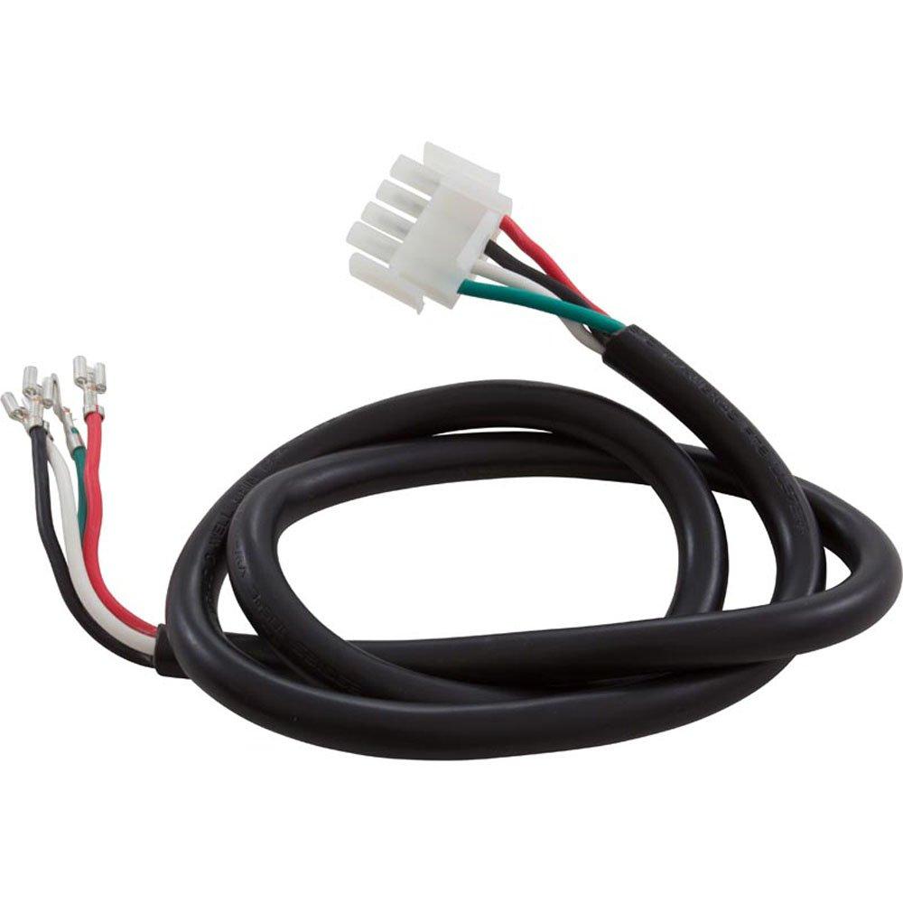 Spa Pump Power Cord, 4-wire 2-speed, 4-pin Amp Plug