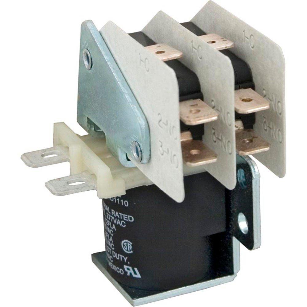 S87 Style Power Relay, Dpdt 6-pin, 110vdc Coil, 20a