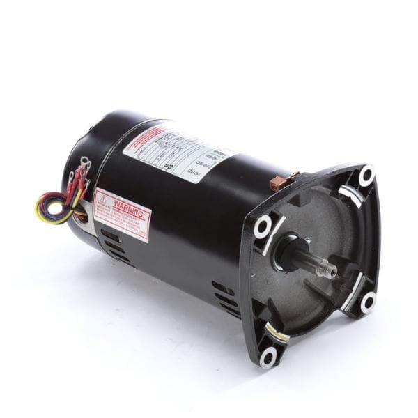 48y Square Flange 1 Hp Single Speed Three Phase Pool And Spa Pump Motor, 4.7/2.35a 208-230/460v