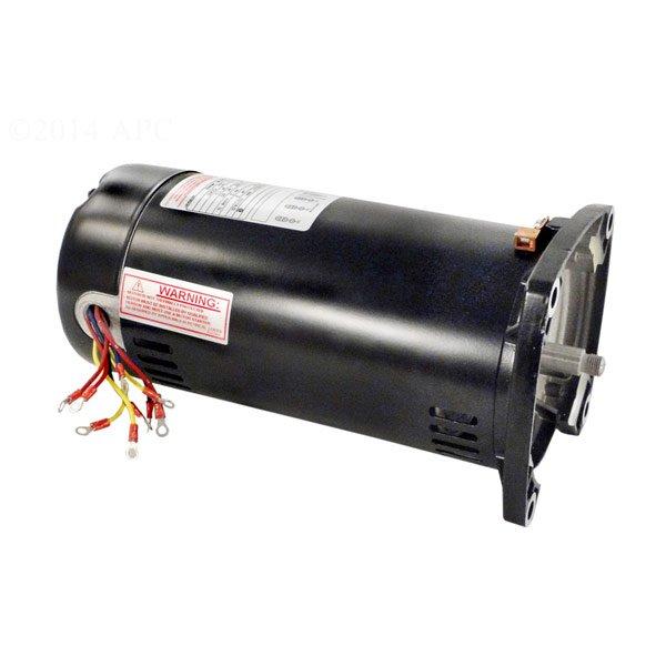 48y Square Flange 2 Hp Single Speed Three Phase Pool And Spa Pump Motor, 8.5/4.25a 208-230/460v