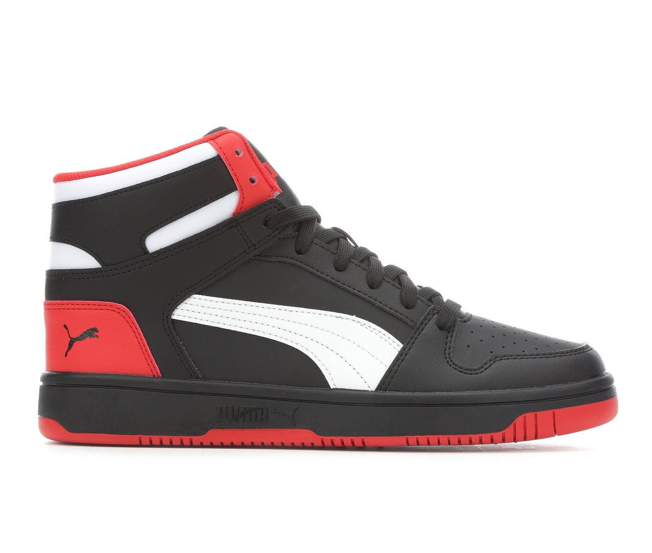 puma shoes black and red