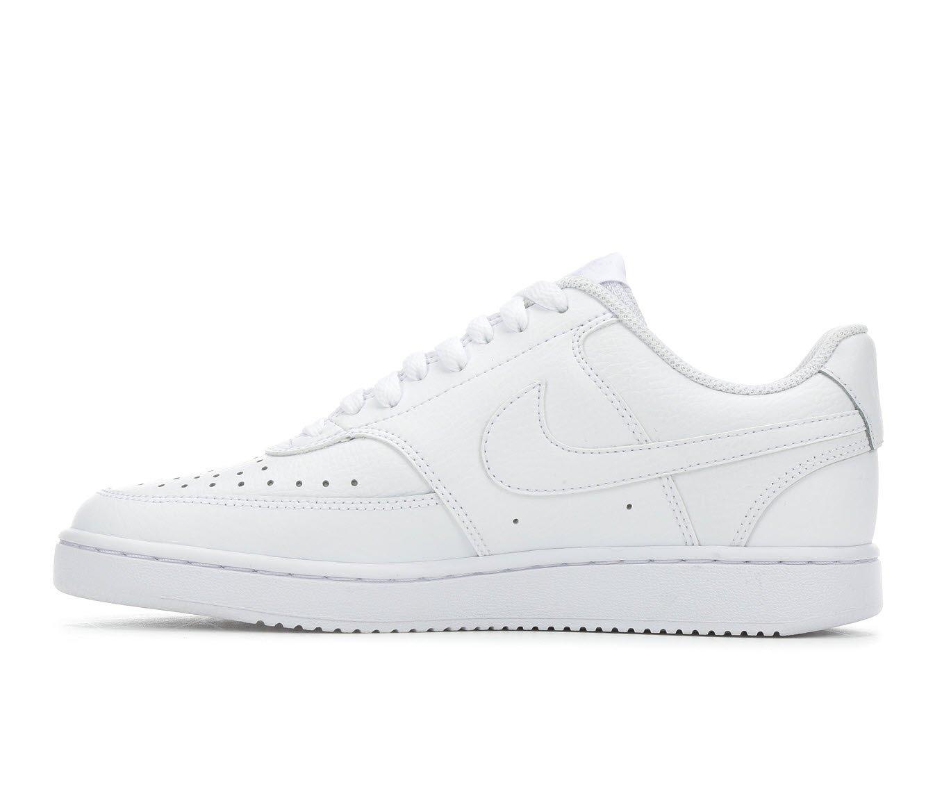 court vision low sneaker women's black and white