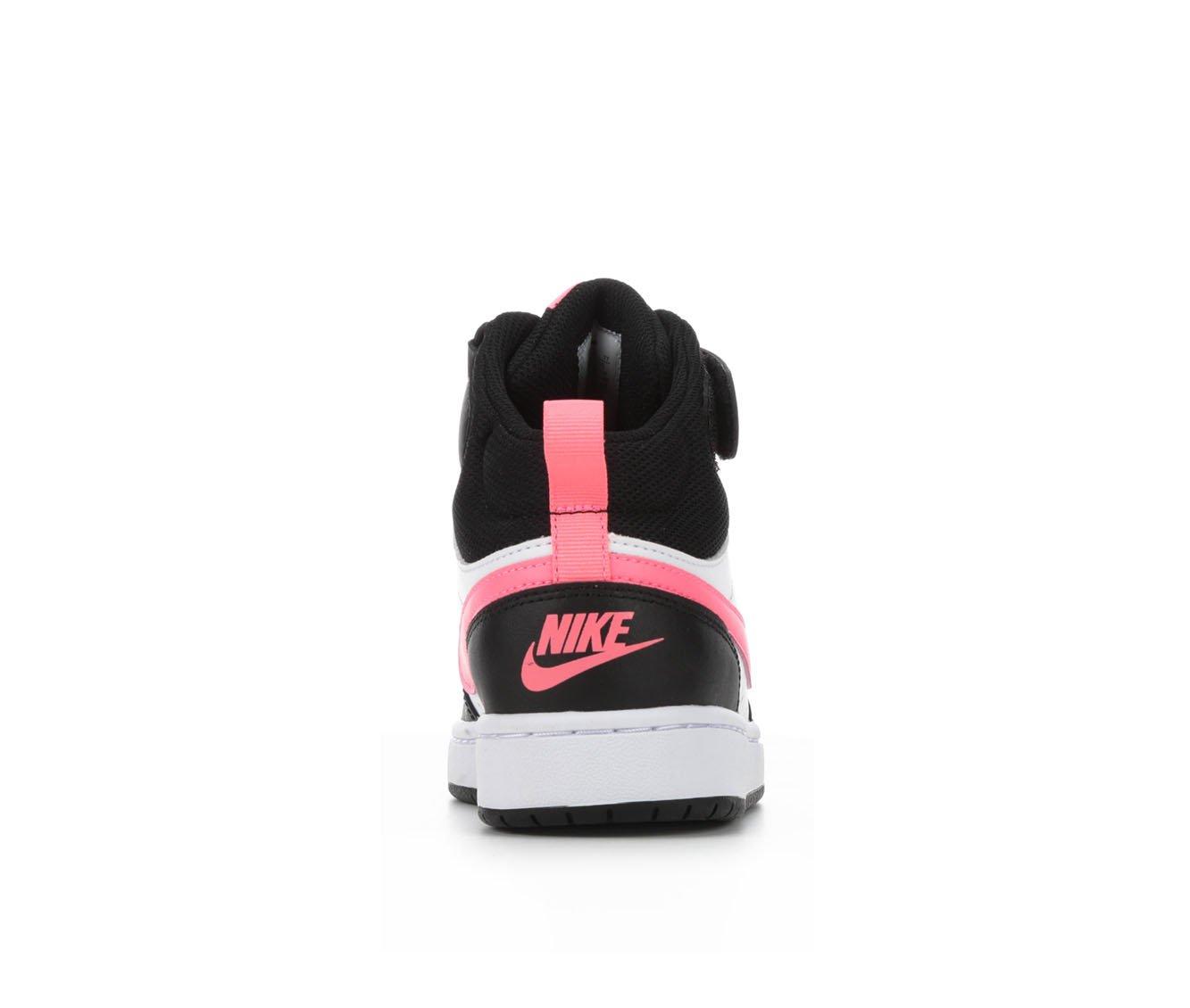 Nike Girls Little Kid Court Borough 2 Mid Sneaker - White