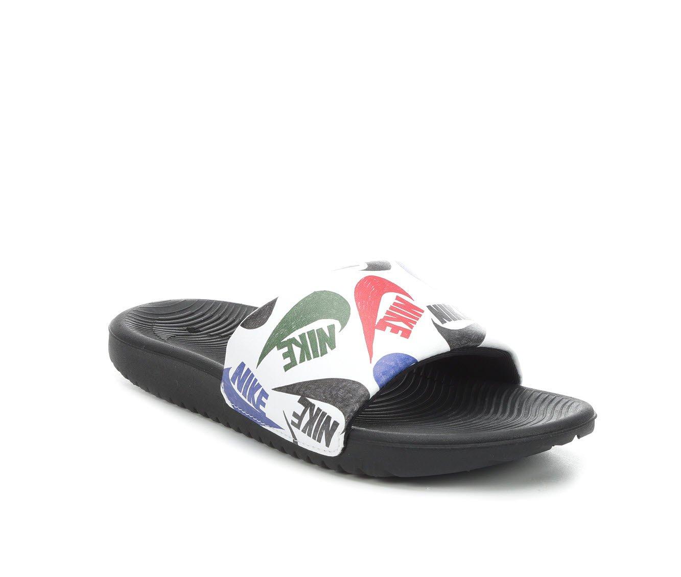 Boys' Nike Little Kid u0026 Big Kid Kawa Print Sport Slides