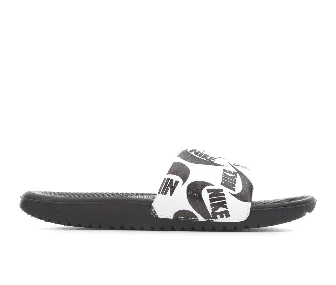 Boys white cheap nike slides