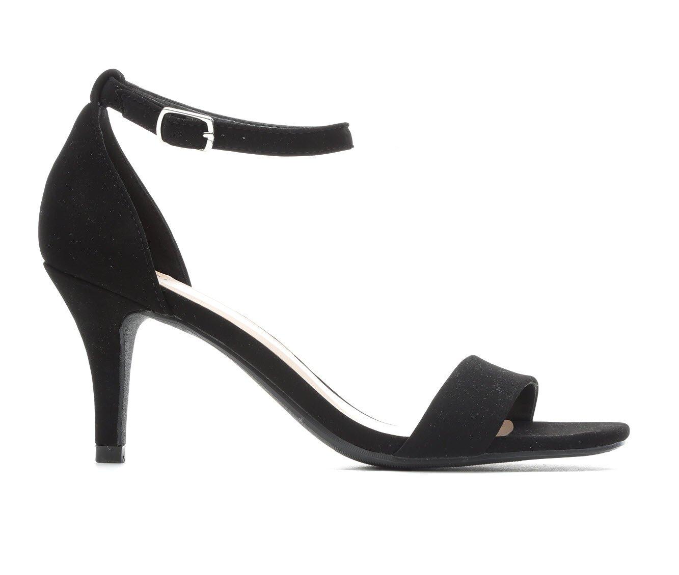 Crocs Women's Black Heeled Sandals Size 9 US Strappy Shoes