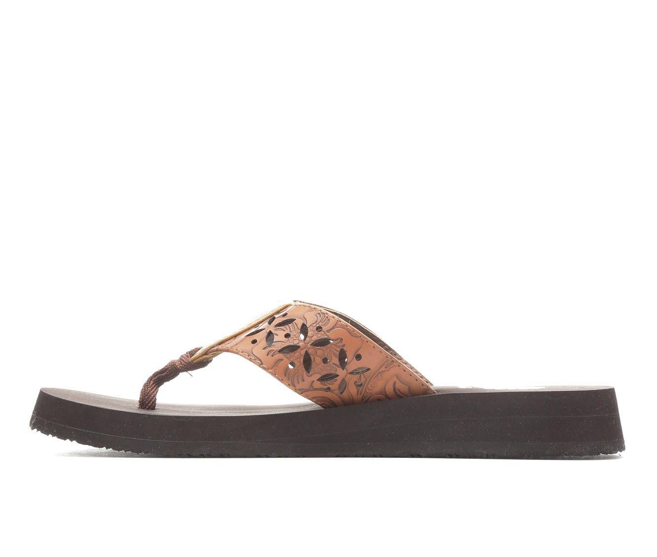 yellow box orange flip flops