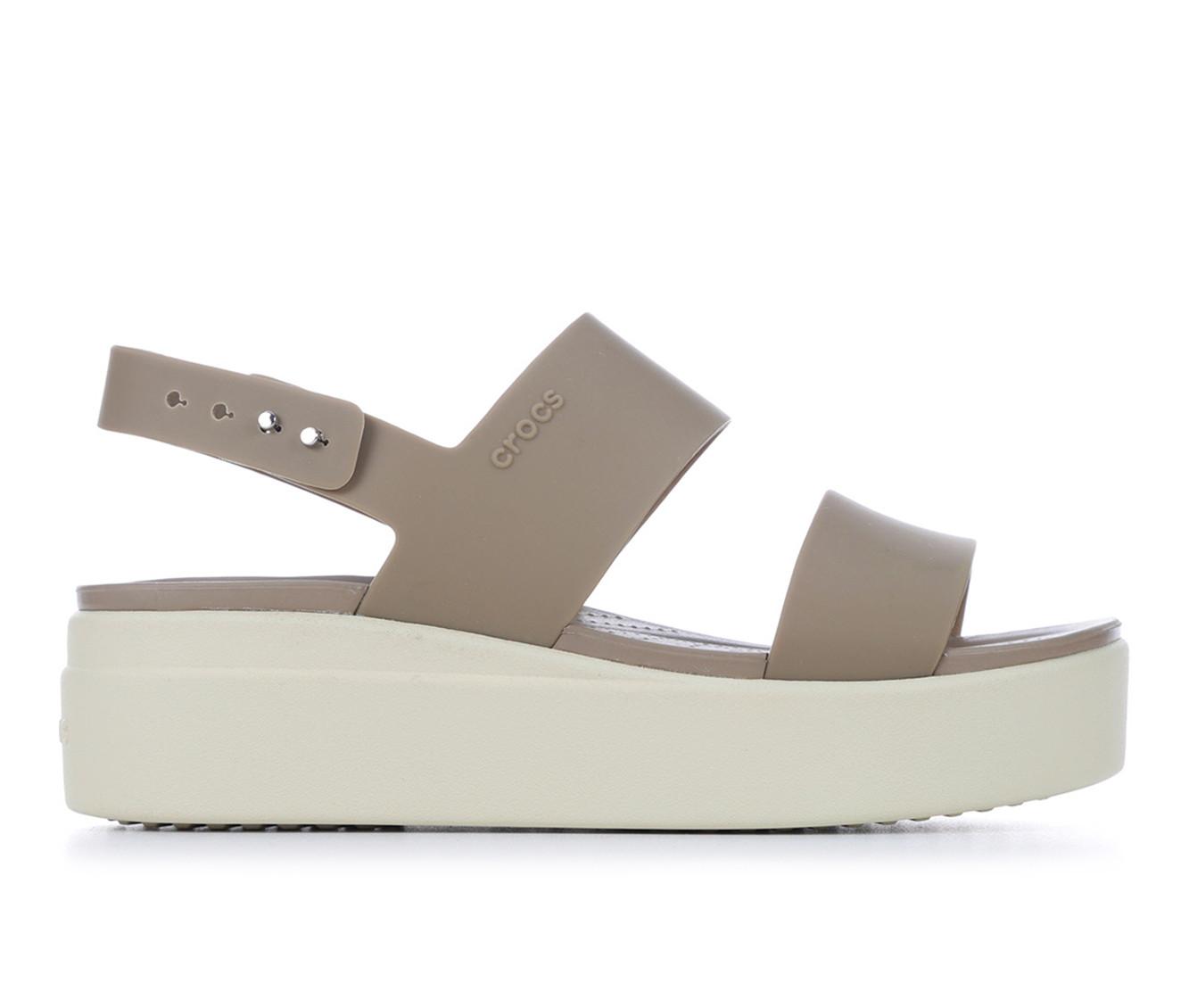 Croc store wedge sandals