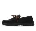 Dearfoams Men's Ethan Perforated Moccasin with Tie Slippers