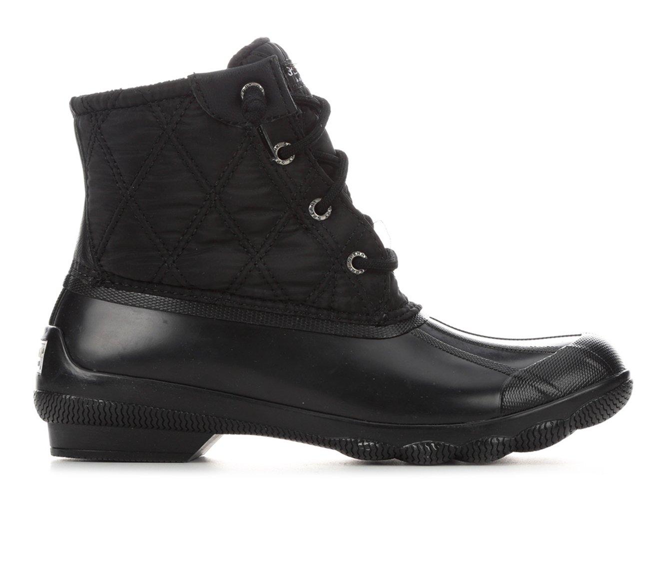 Sperry duck deals boots women black