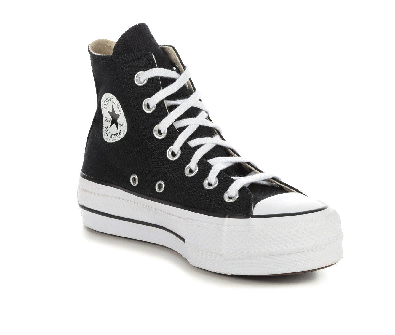 white platform converse shoe carnival