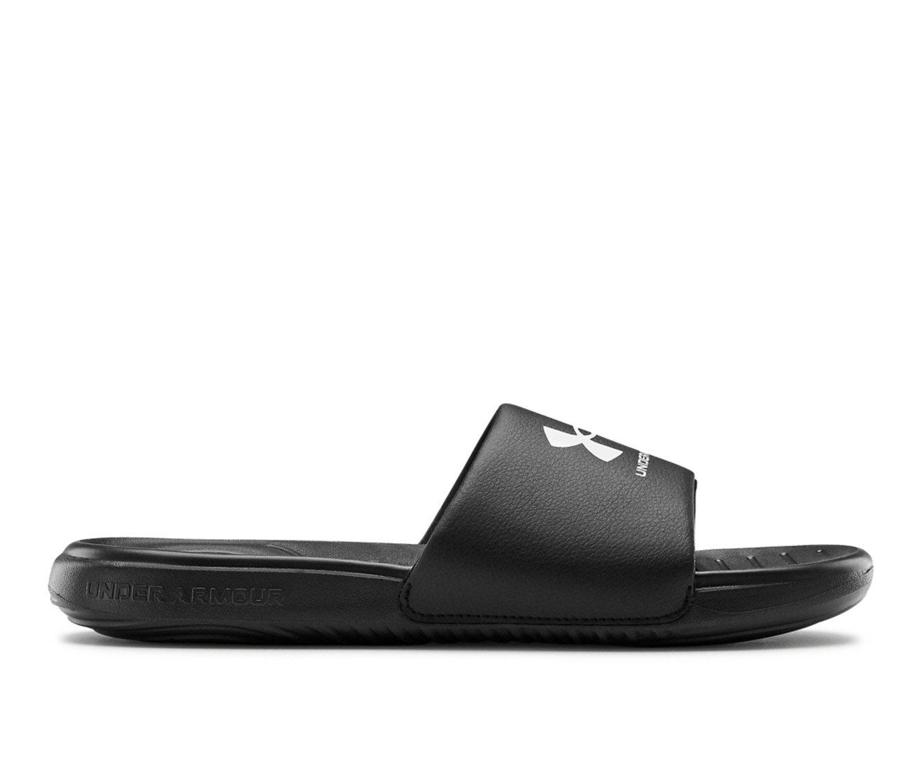 Under Armour Men's Locker Iv Slide Sandal, Black (001)/Black, Size