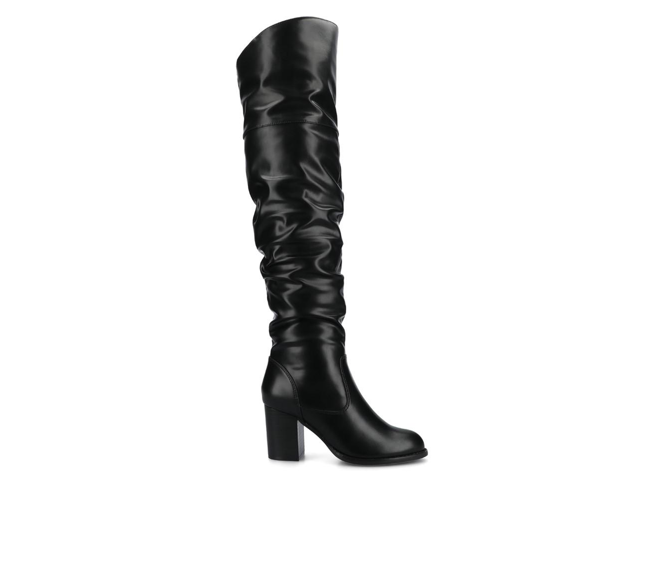 womens extra wide calf dress boots Women's Knee High Boots, Wide Width Plus Size Low Heel Side Zipper Tall Boots These ultra Naturalizer Women's Deesha Knee High