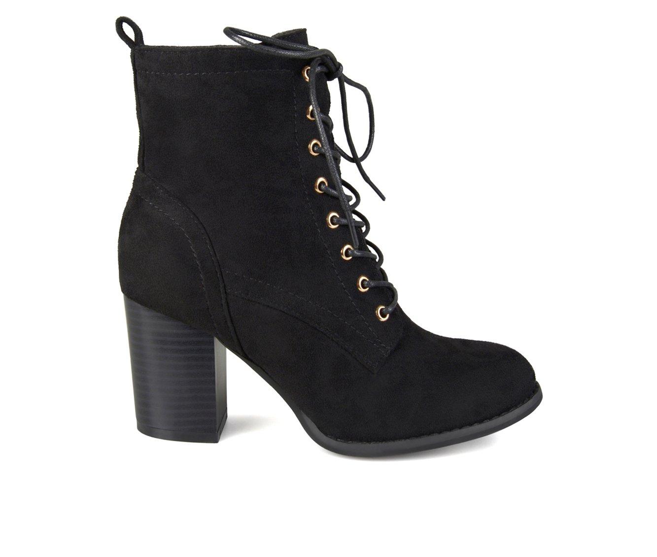 Lace up booties on sale with block heel