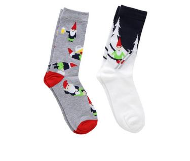 Sof Sole 2 Pr Men's Holiday Crew Socks