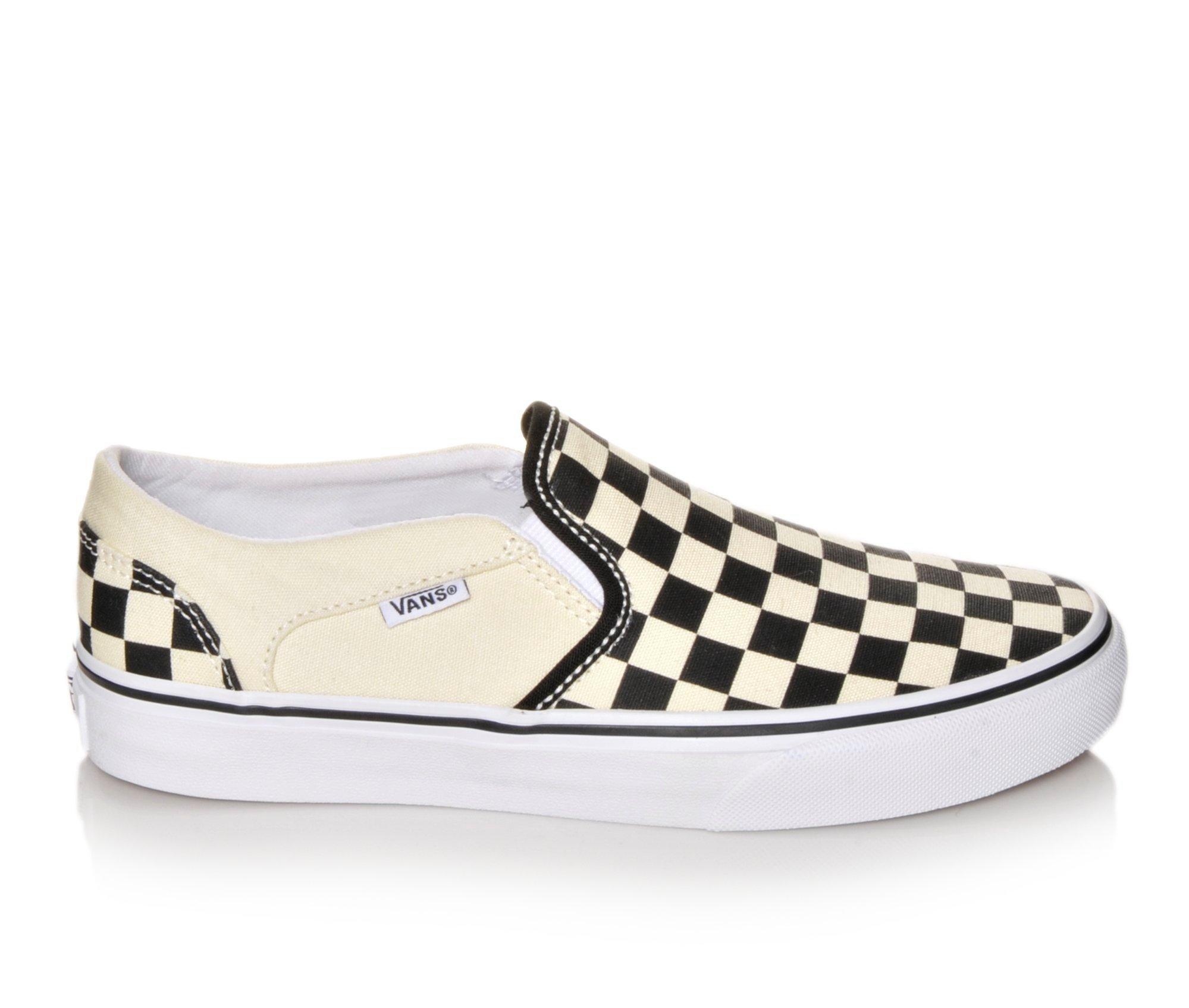 Women's Vans Asher Checker Skate Shoes | Shoe Carnival