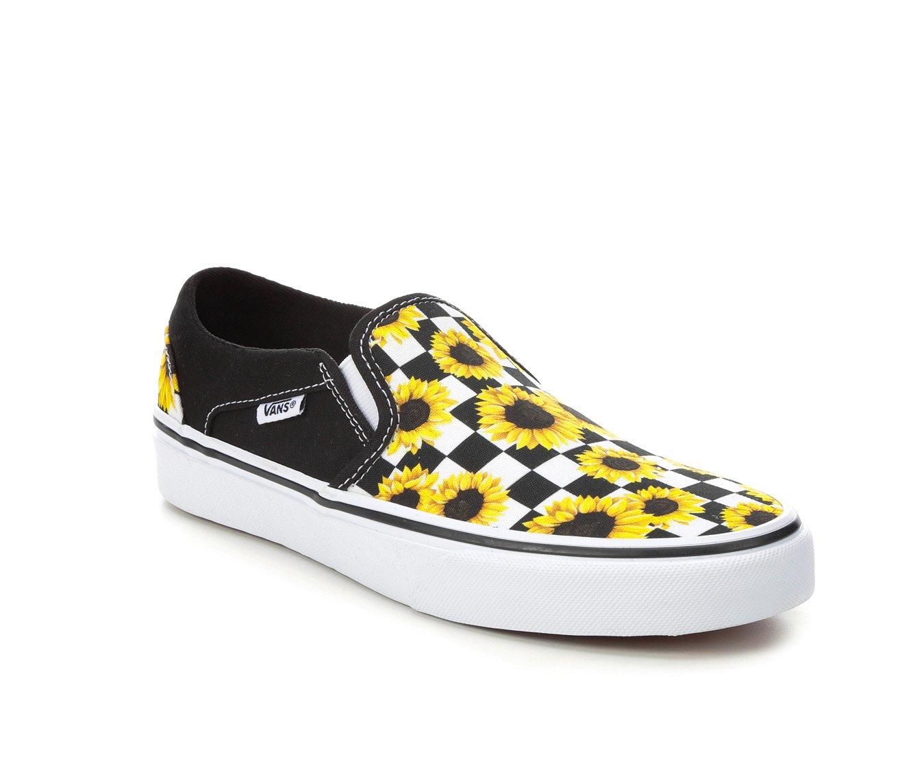Vans Shoes Youth Kids 7 Womens 8.5 Checkerboard Slip On Skater Sneakers  Yellow