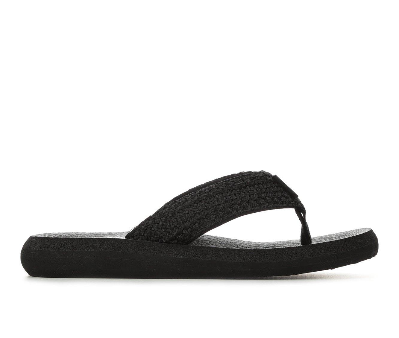 NEW Skechers Women's Yoga Foam CALI Vinyasa Flip Flop Sandals Black Size 6  #F4