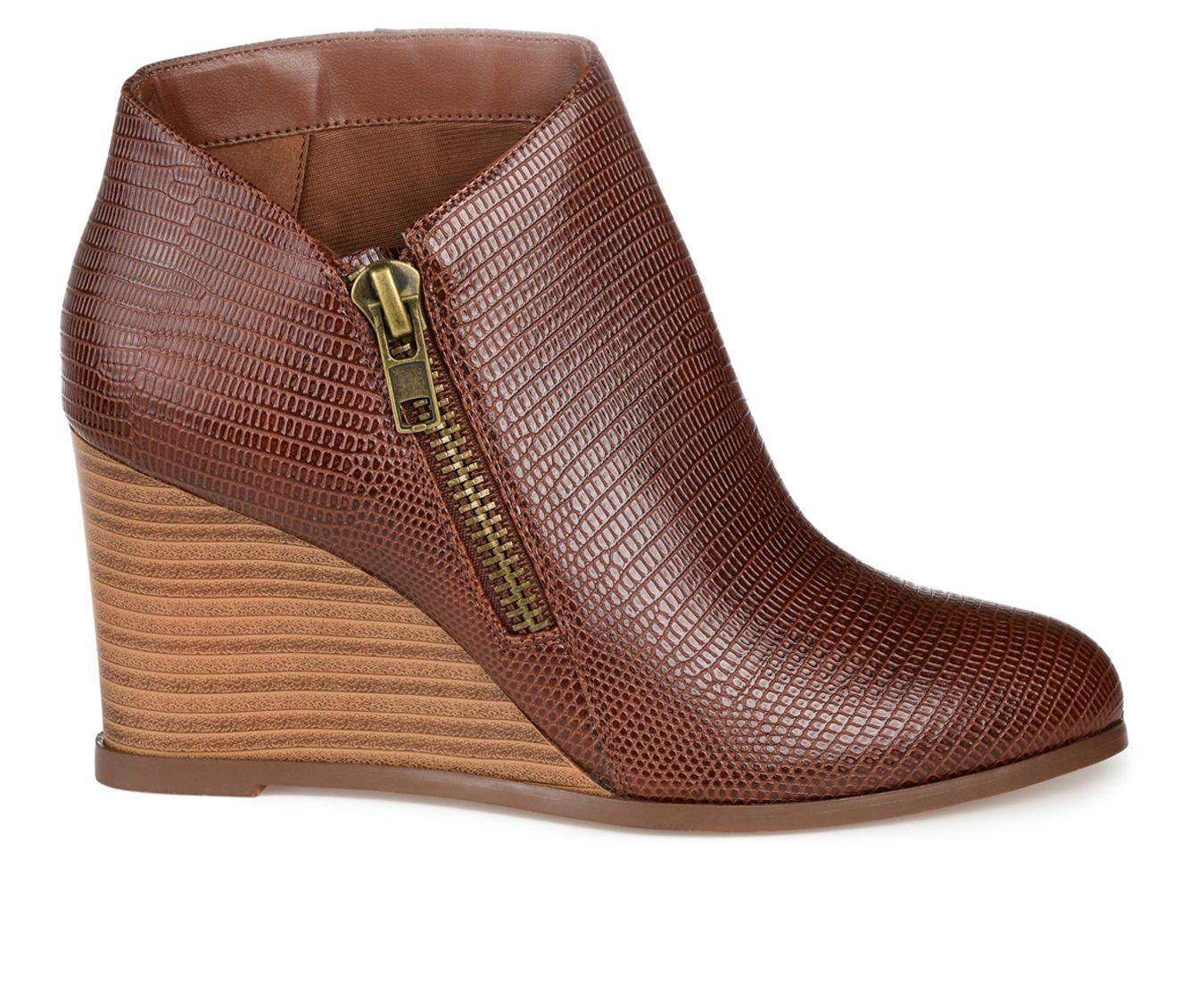 Women's Journee Collection Glam Wedge Booties