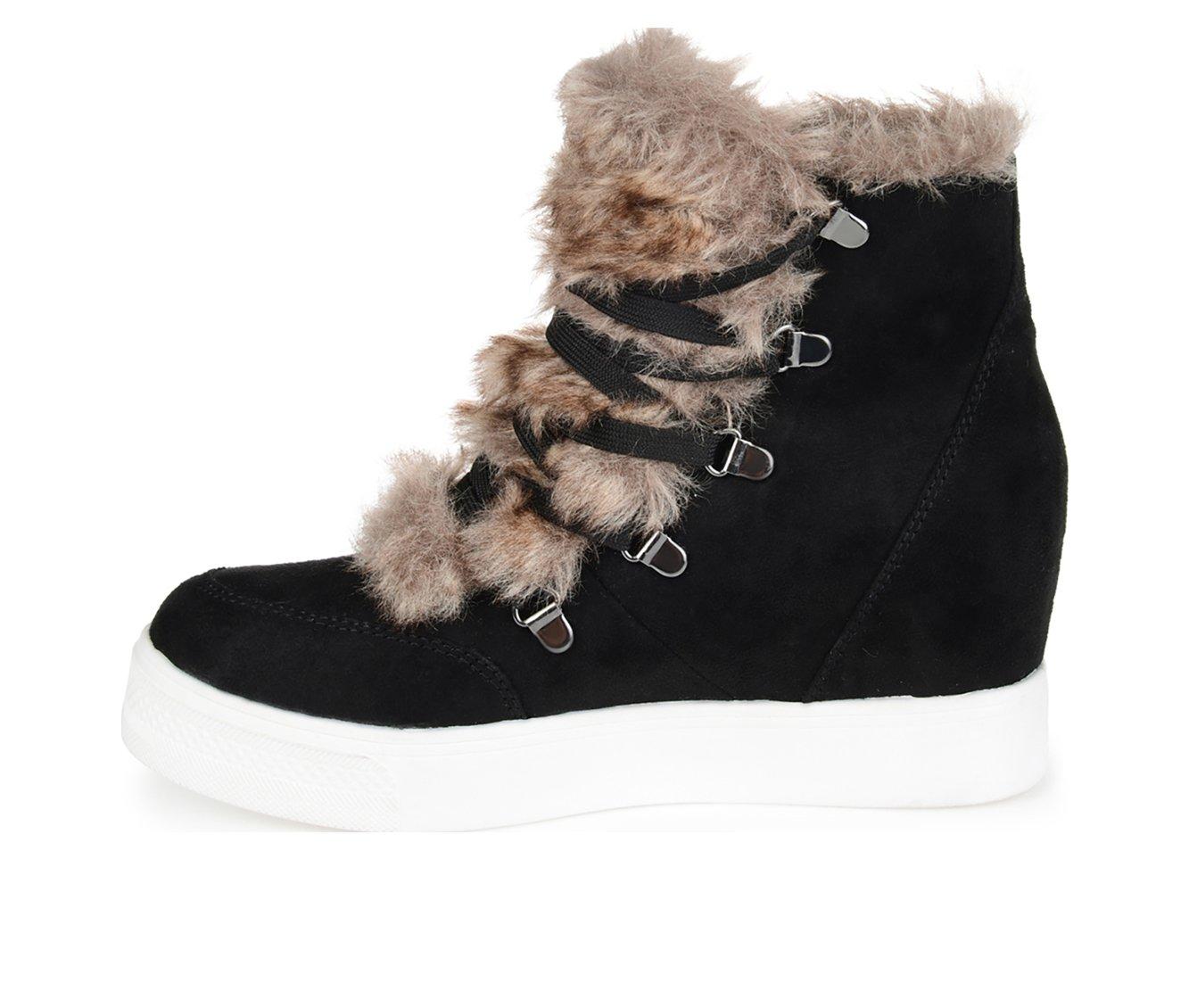 fur sneaker boots